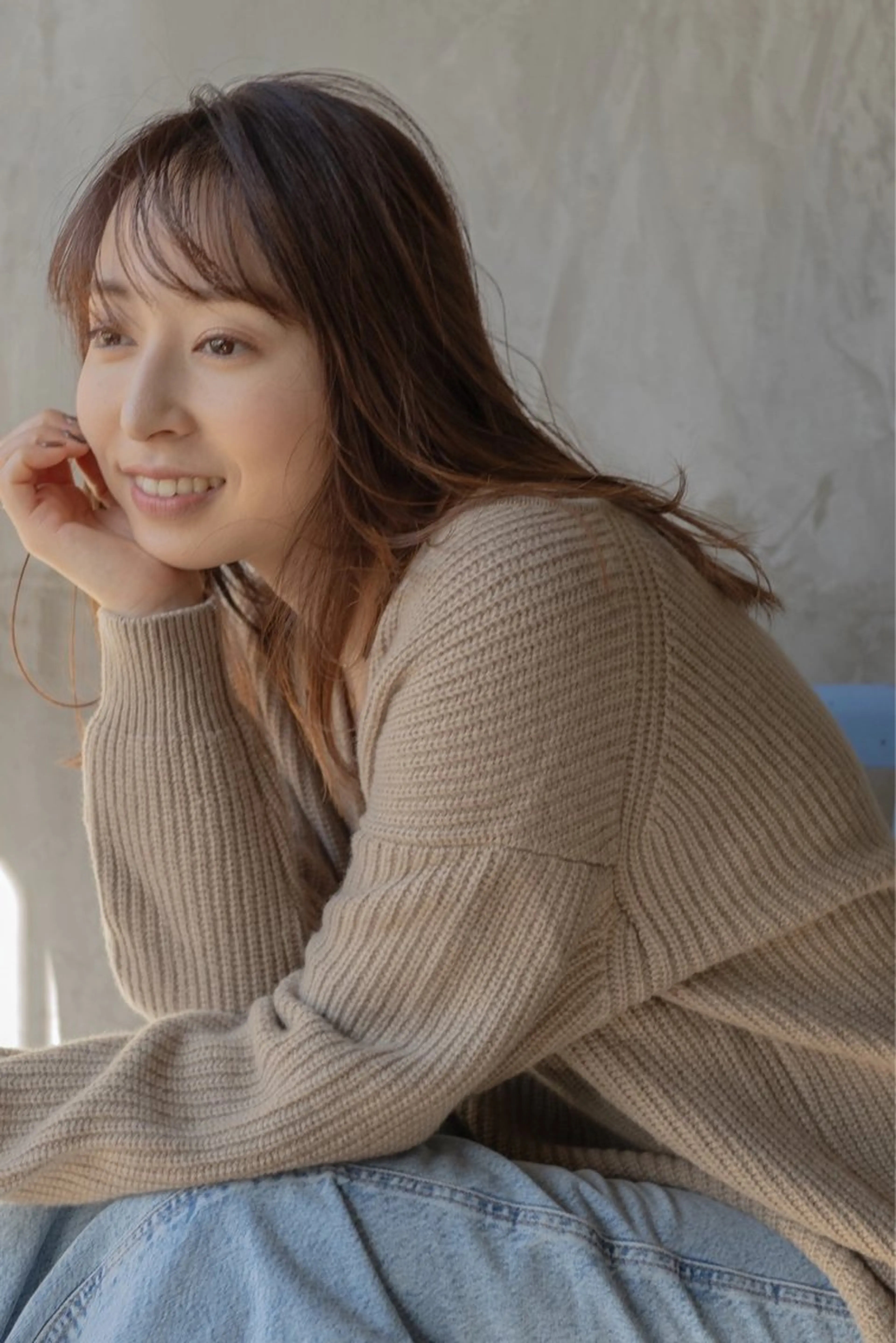 セミロング カラー カット ヘアカラー トリートメント 落合 妙佳のヘアスタイル