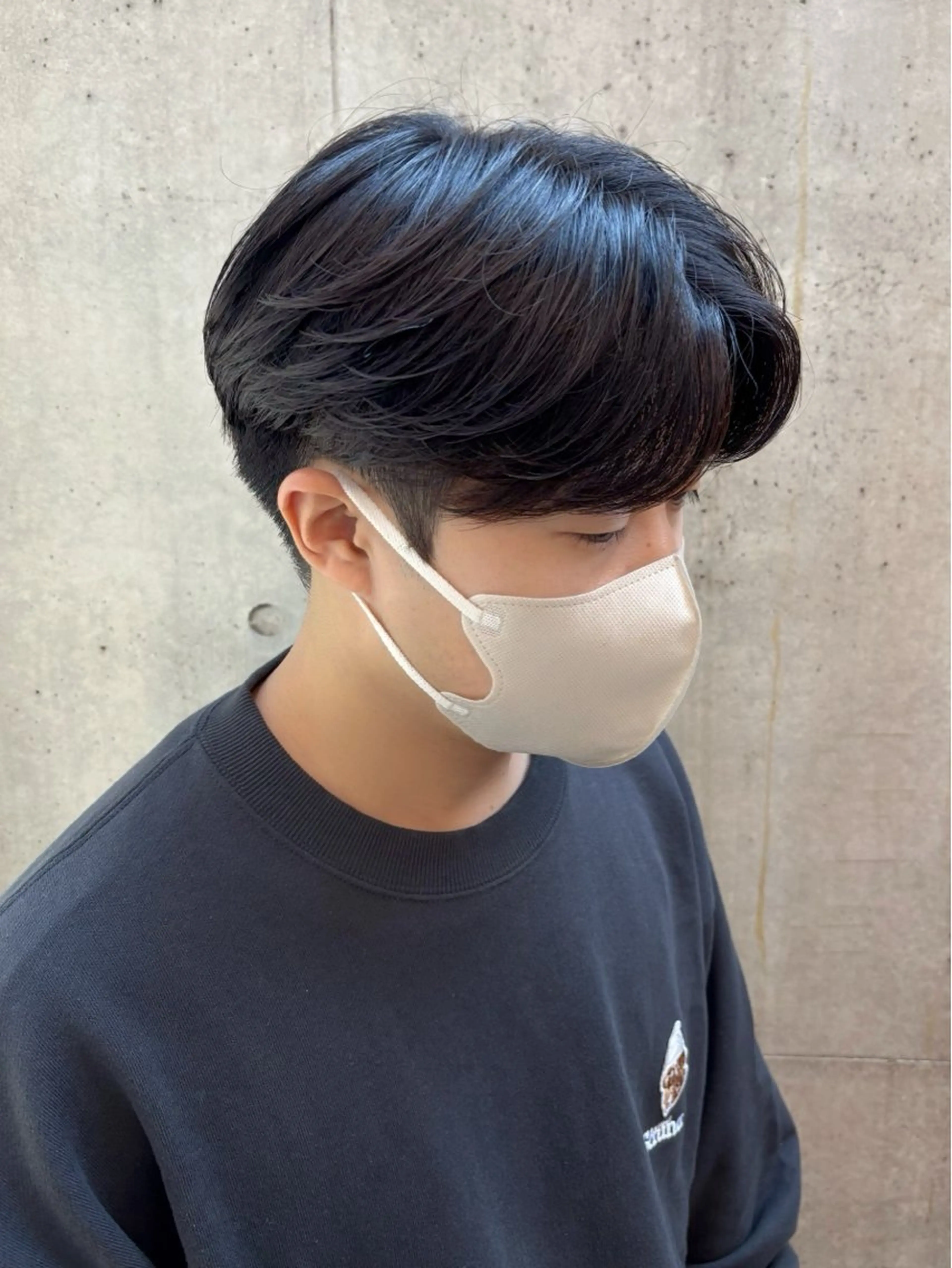 ショート パーマ メンズ カット パーマ カルマパーマ韓国ヘア shiryuのヘアスタイル