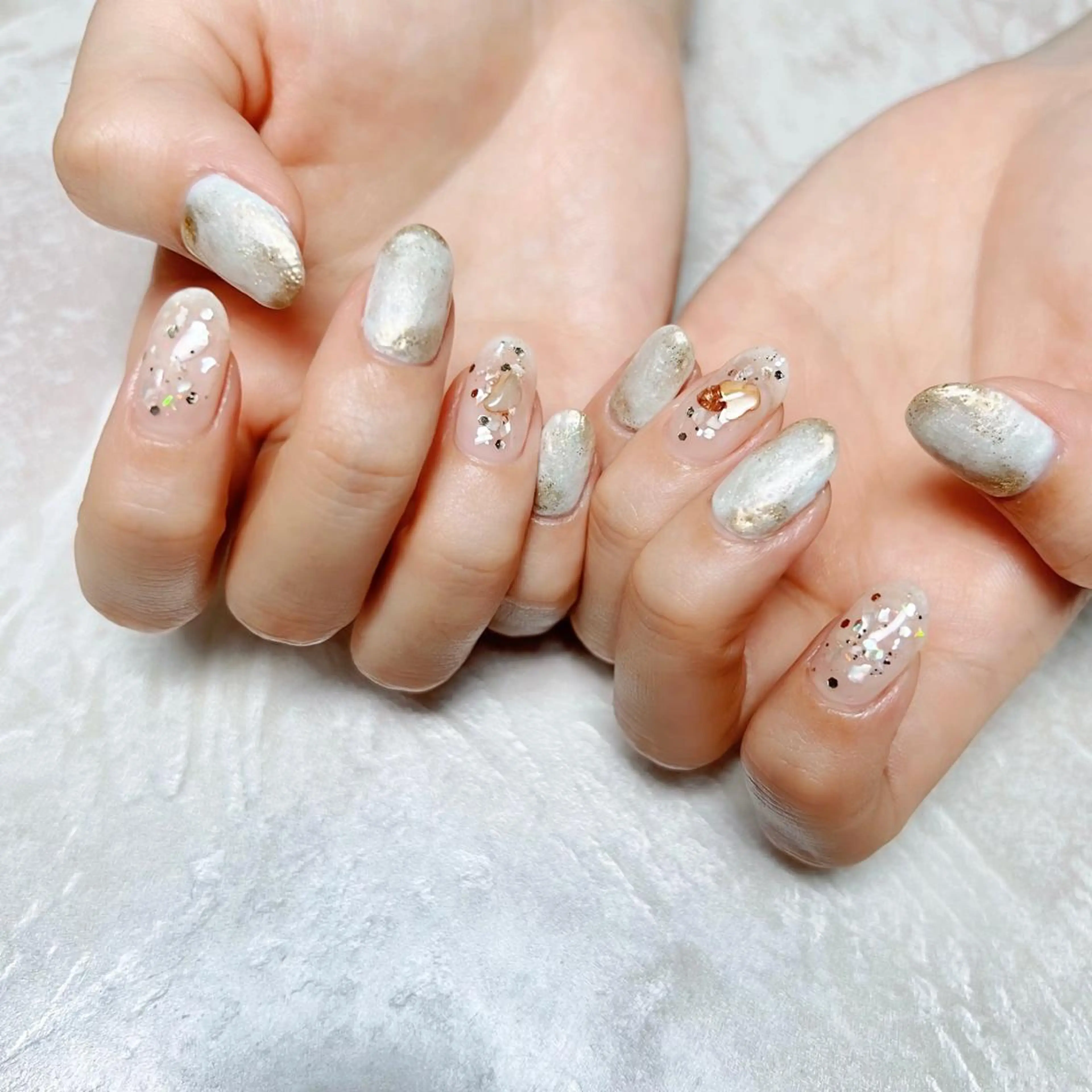 ネイル ニュアンスネイル ショートネイル gemickle nailのネイルデザイン