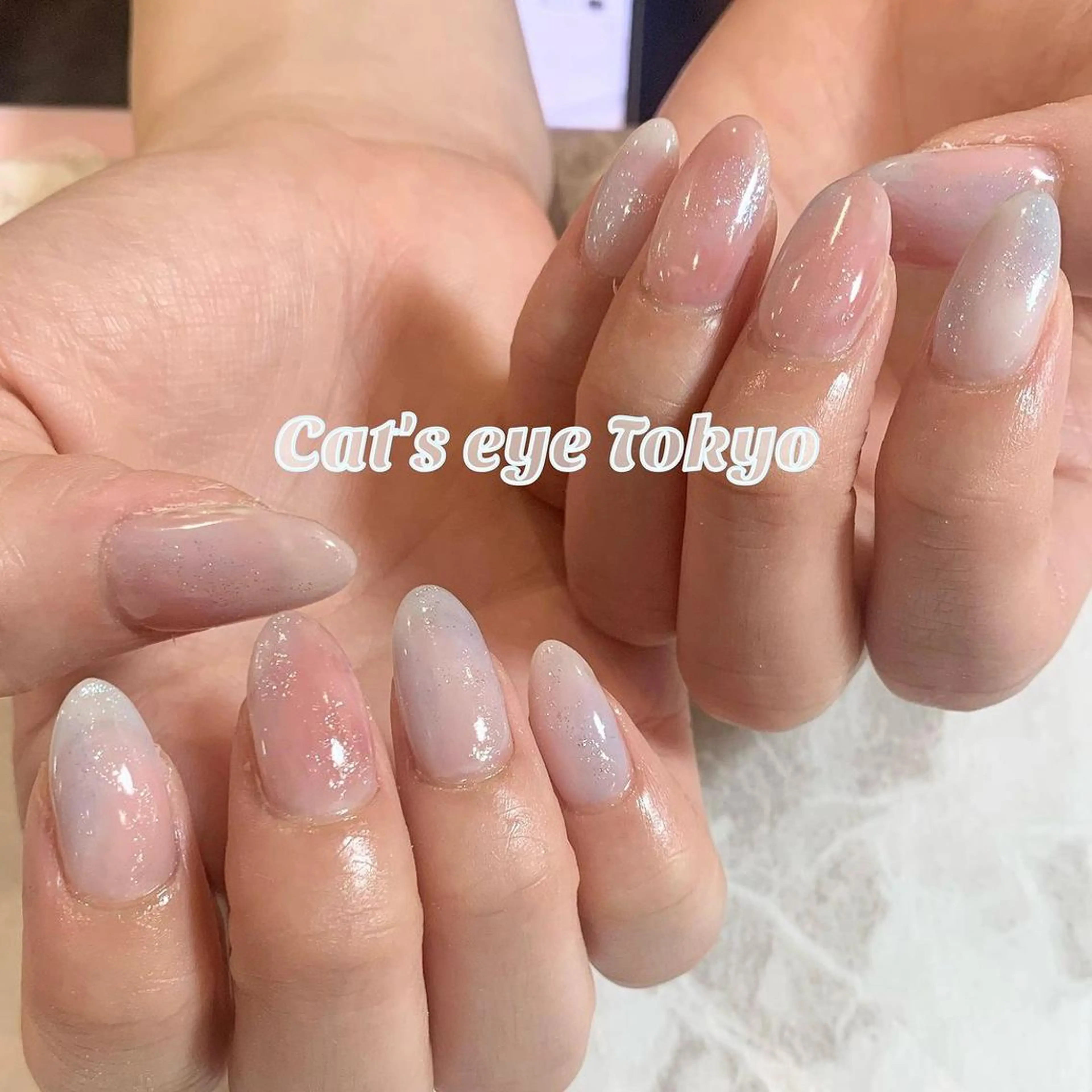 ネイル アートネイル ジェルネイル マグネットネイル ミラーネイル 持ち込み Cat's eye TOKYO 新宿店のネイルデザイン