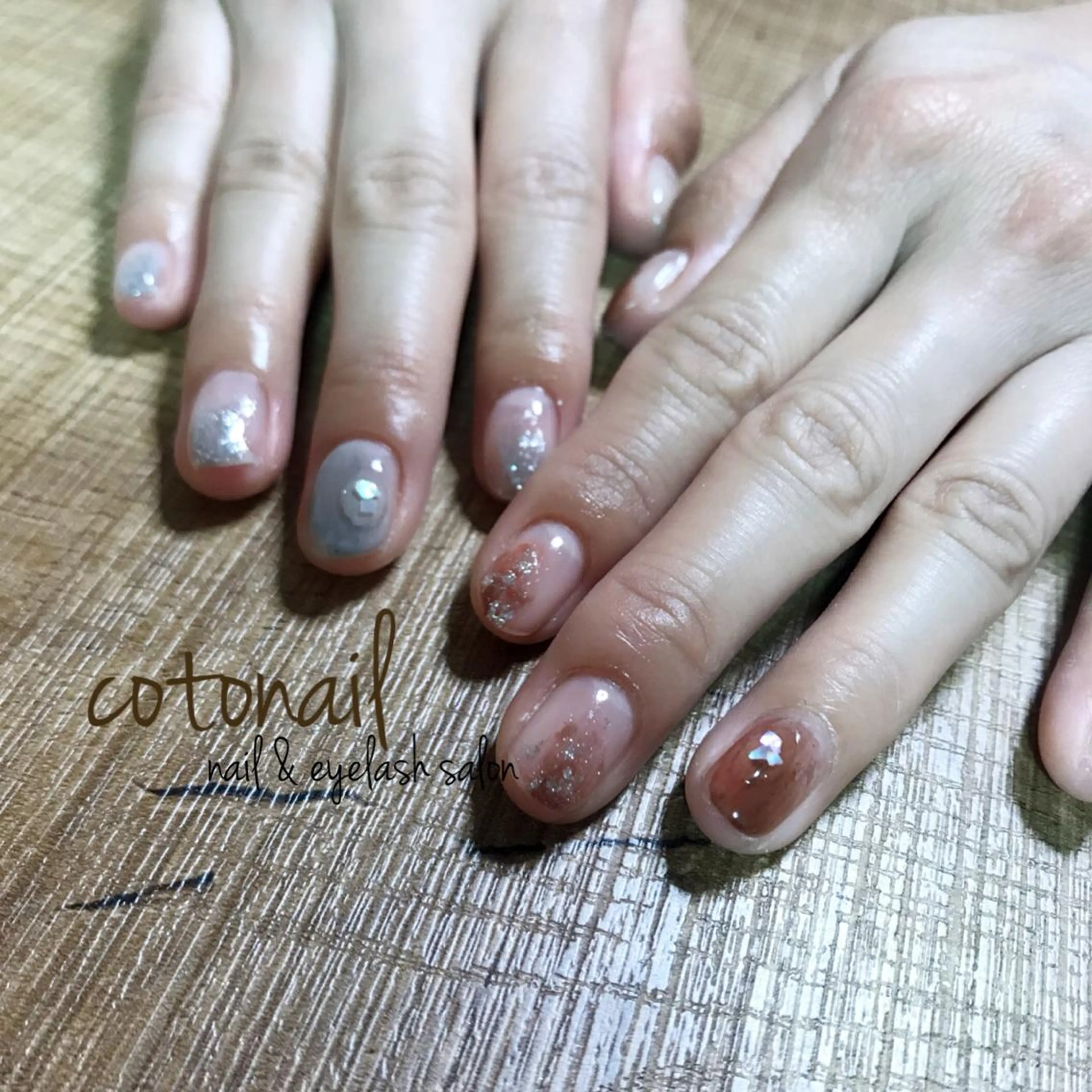 ショート ネイル アートネイル ハンドネイル ツメトマツゲ .のネイルデザイン