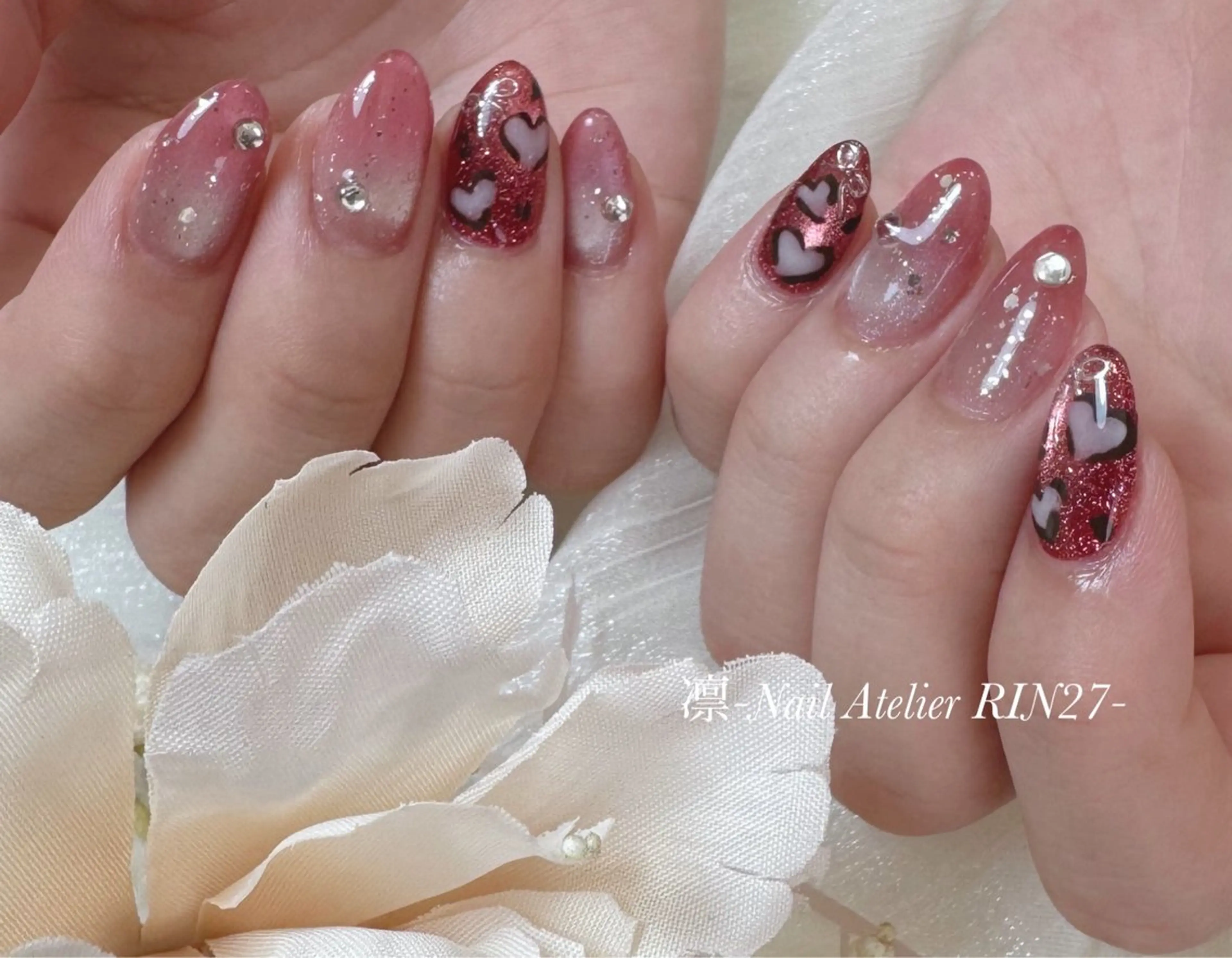 ネイル 持ち込み ハンドネイル ハンドケア 立川 紋歌のネイルデザイン