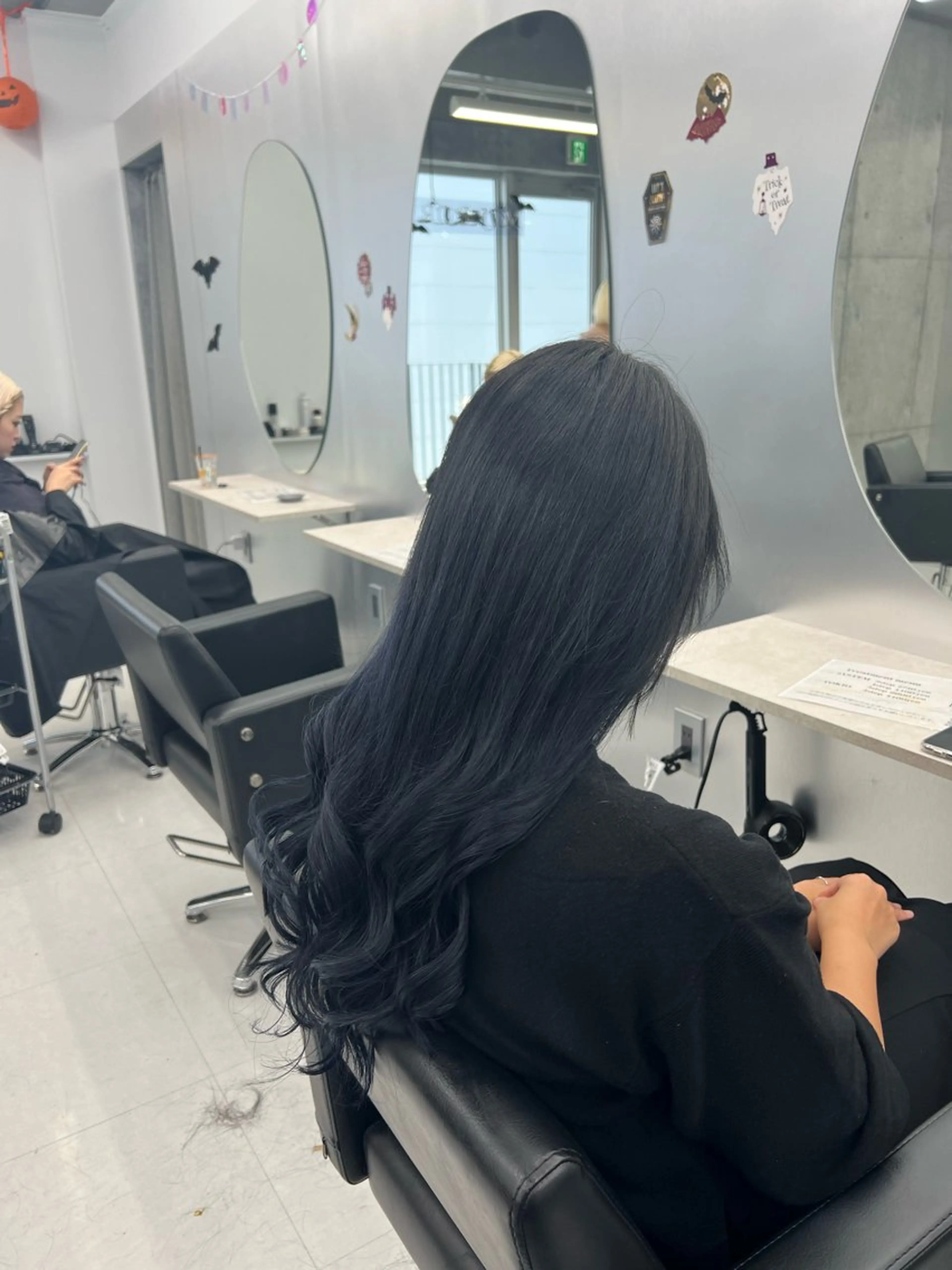 ロング カラー ヘアアレンジ カット ヘアカラー トリートメント エクステ ヘアセット 👑垢抜け韓国ヘア ハッシュカット唯澄のヘアスタイル