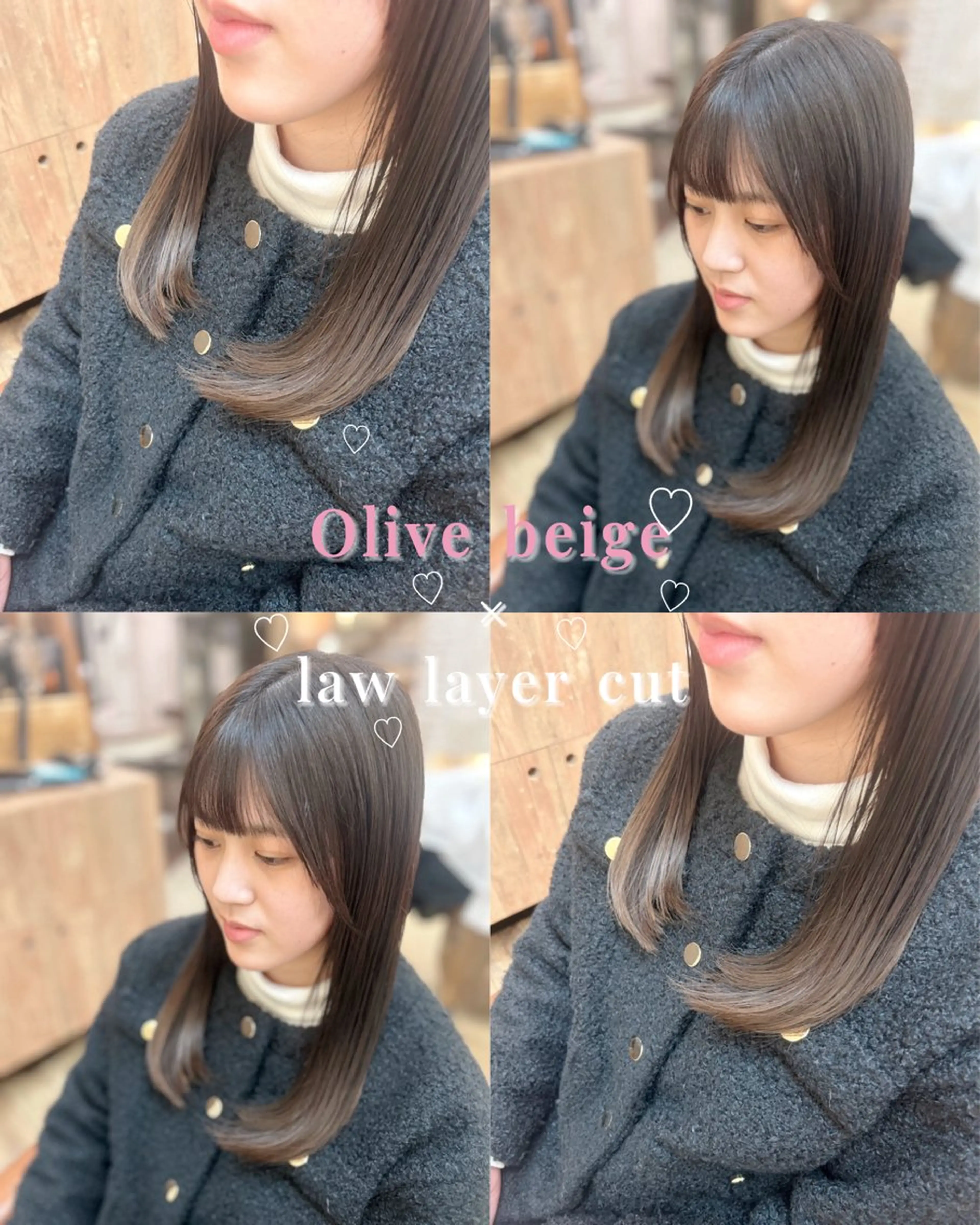 セミロング カラー 透明感カラー レイヤーカット 🤍FLEAR 白濱 かえで🎀.⋆のヘアスタイル