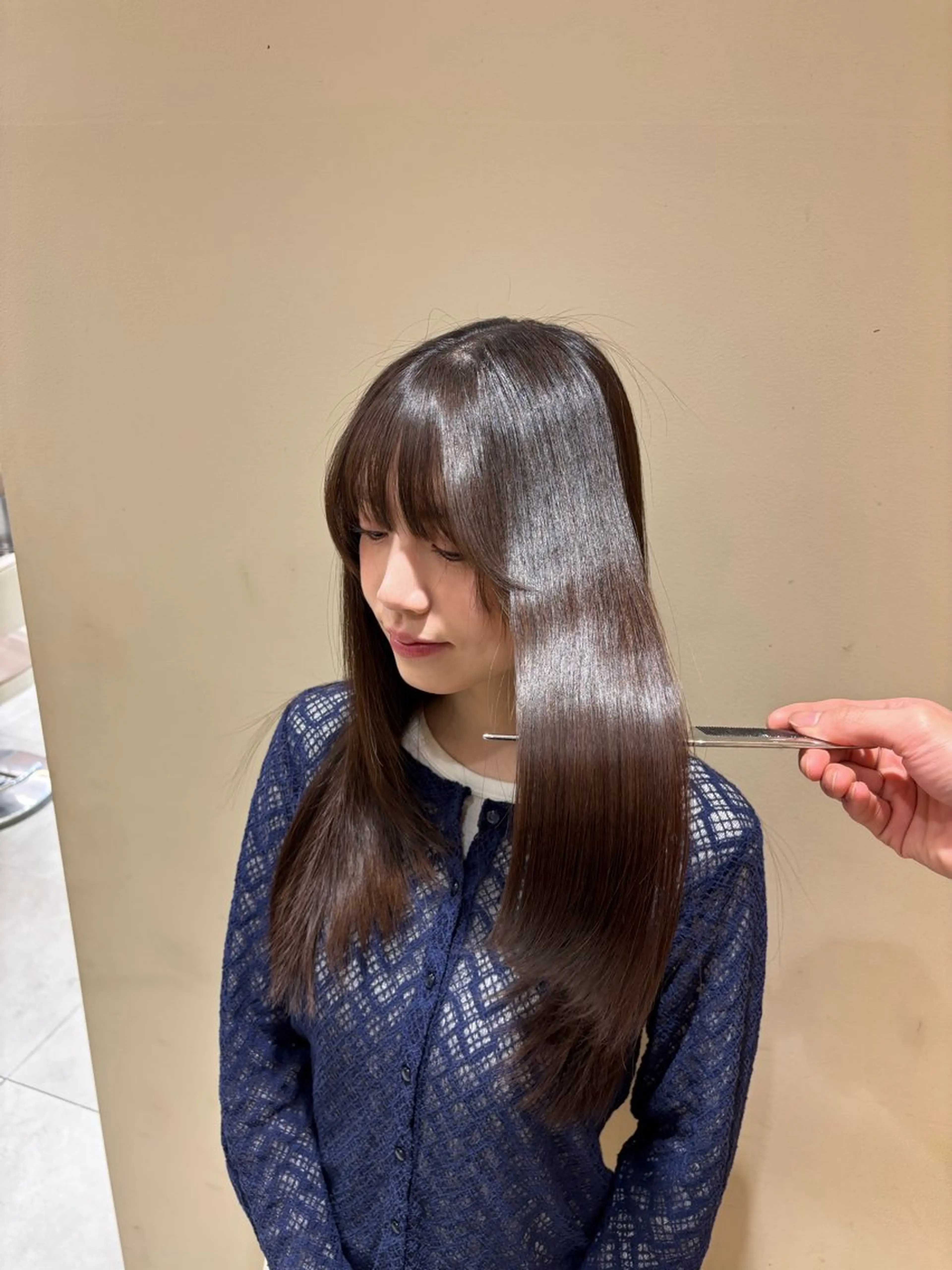 ロング カット 縮毛矯正 トリートメント 髪質改善/ストレート /Masatoのヘアスタイル