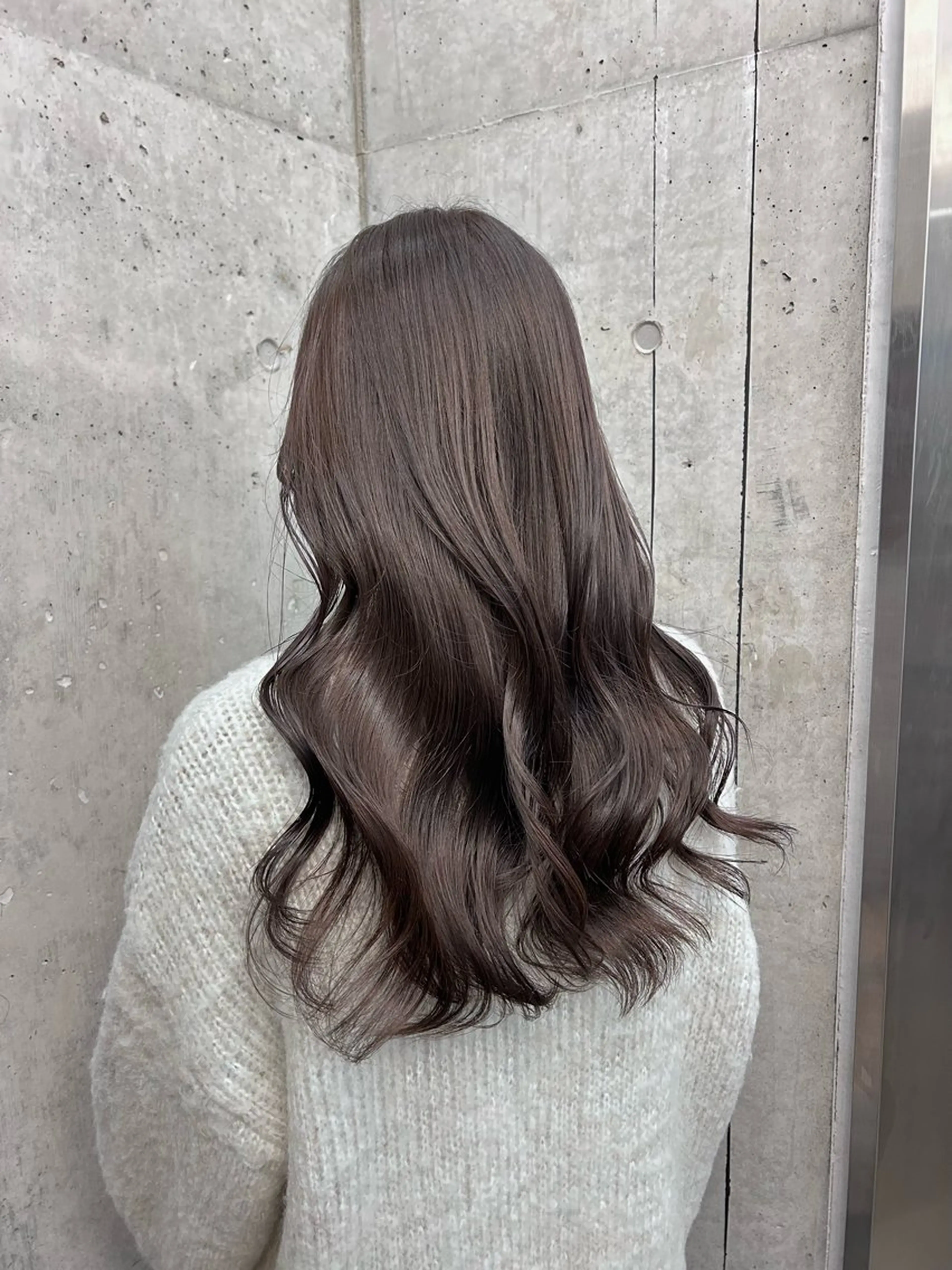 ロング カラー パーマ ヘアアレンジ ANJU/本町肥後橋 /似合わせカラー💖のヘアスタイル