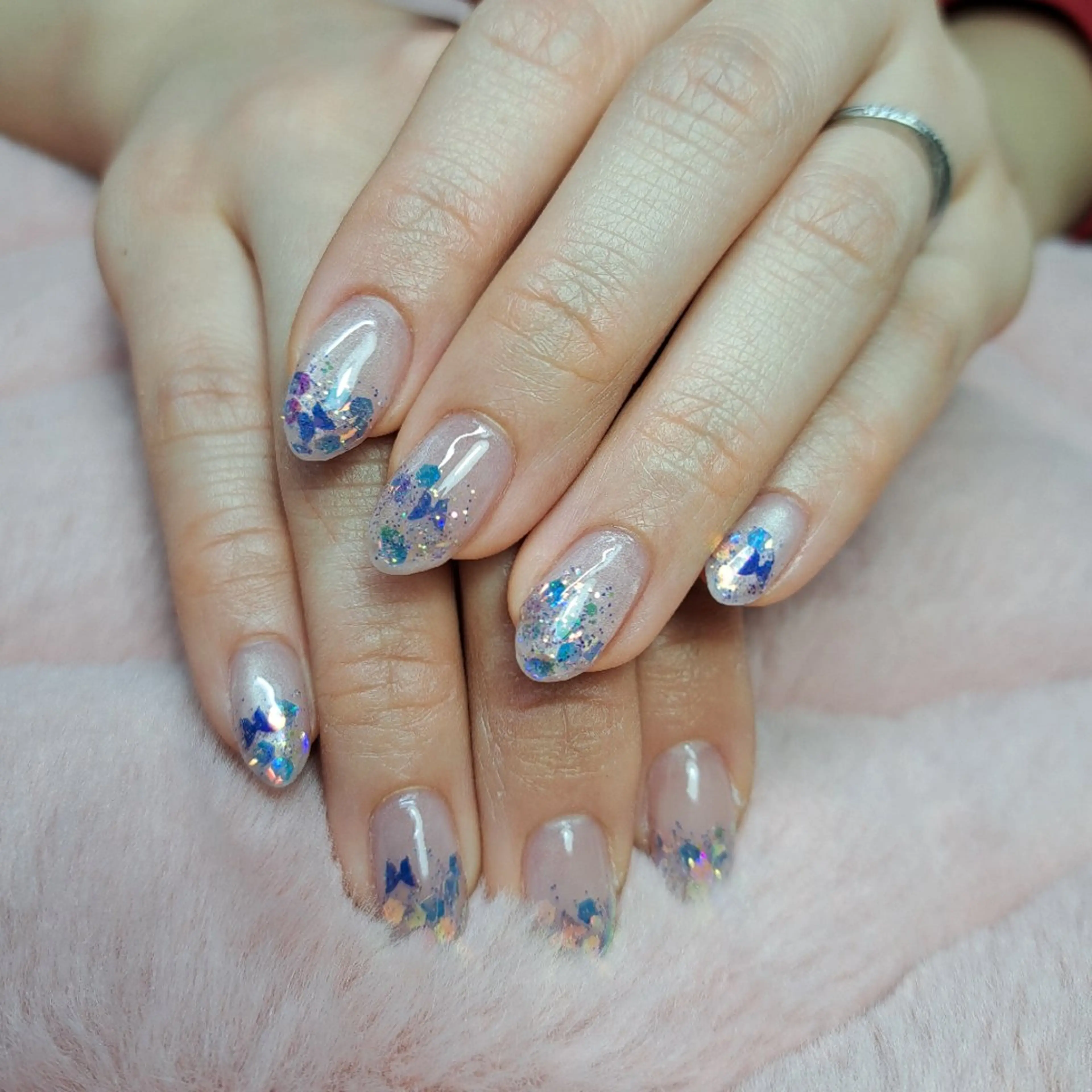 ネイル ラメ(グリッター) マグネットネイル HAYASHI  Nのネイルデザイン