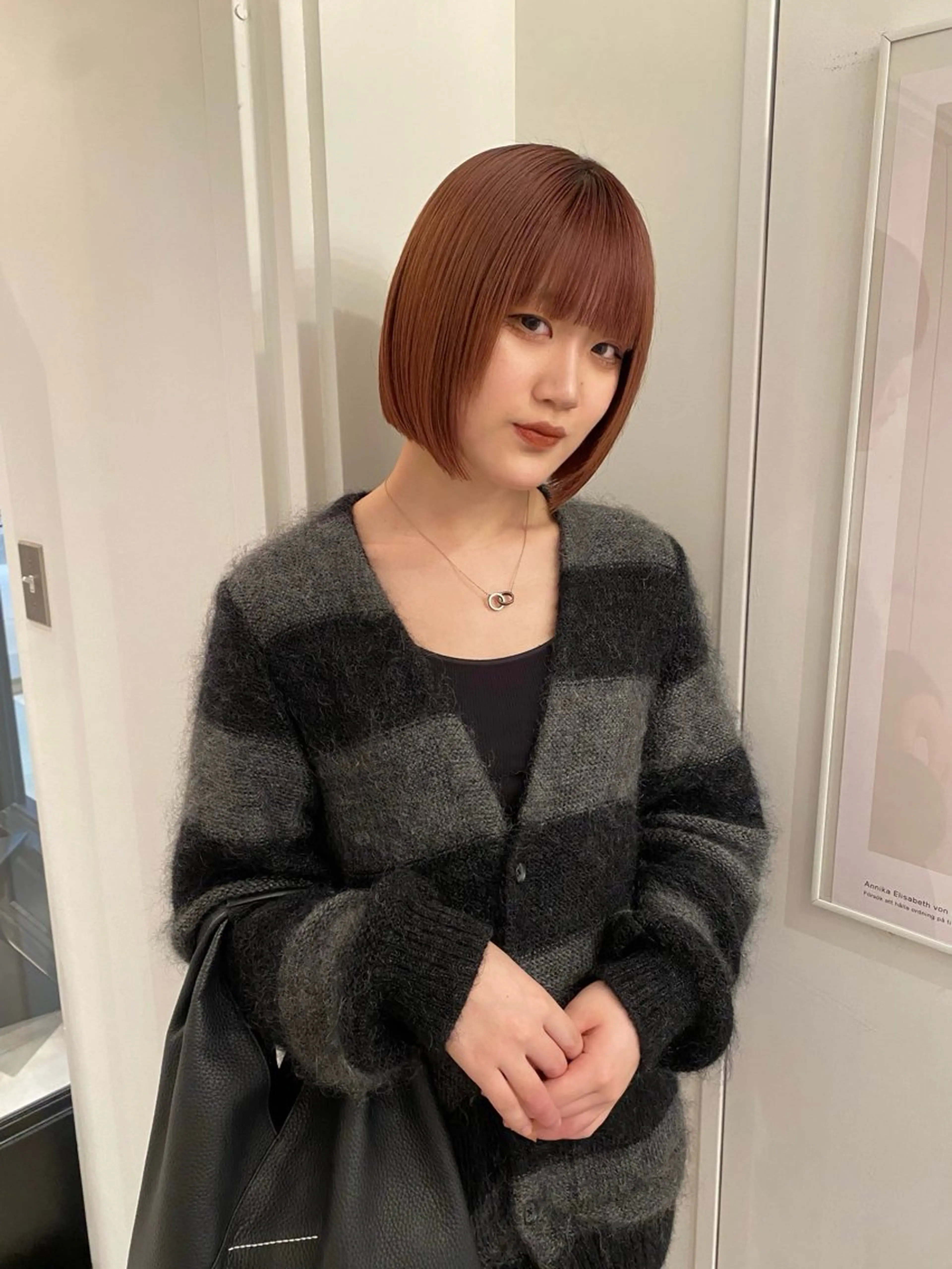 ショート ボブ riria/ボブ /透明感カラー🎀のヘアスタイル