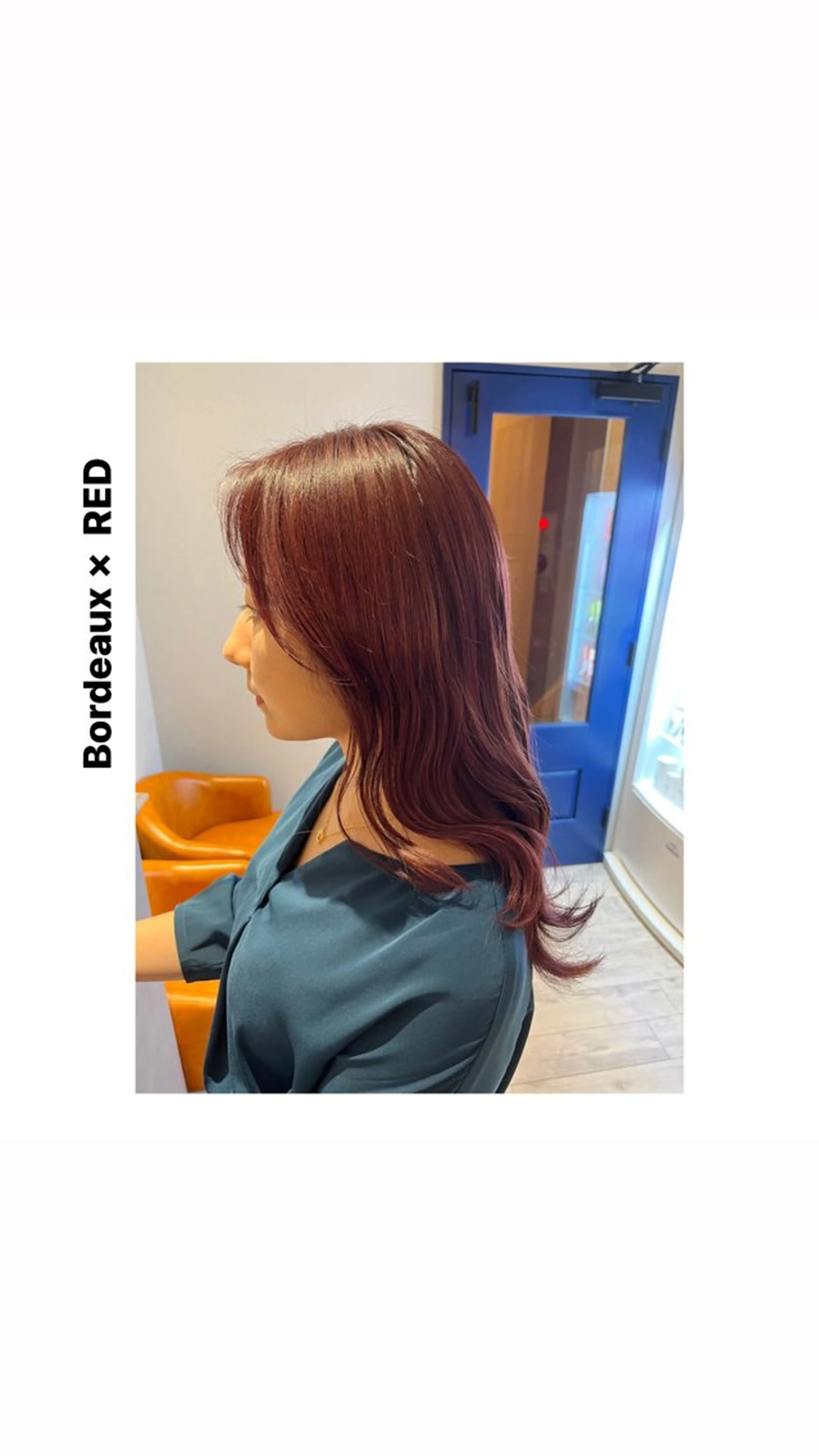 ミディアム カラー レッドカラー カット ヘアカラー トリートメント hiro【沿線で叶う 似合わせhair】のヘアスタイル