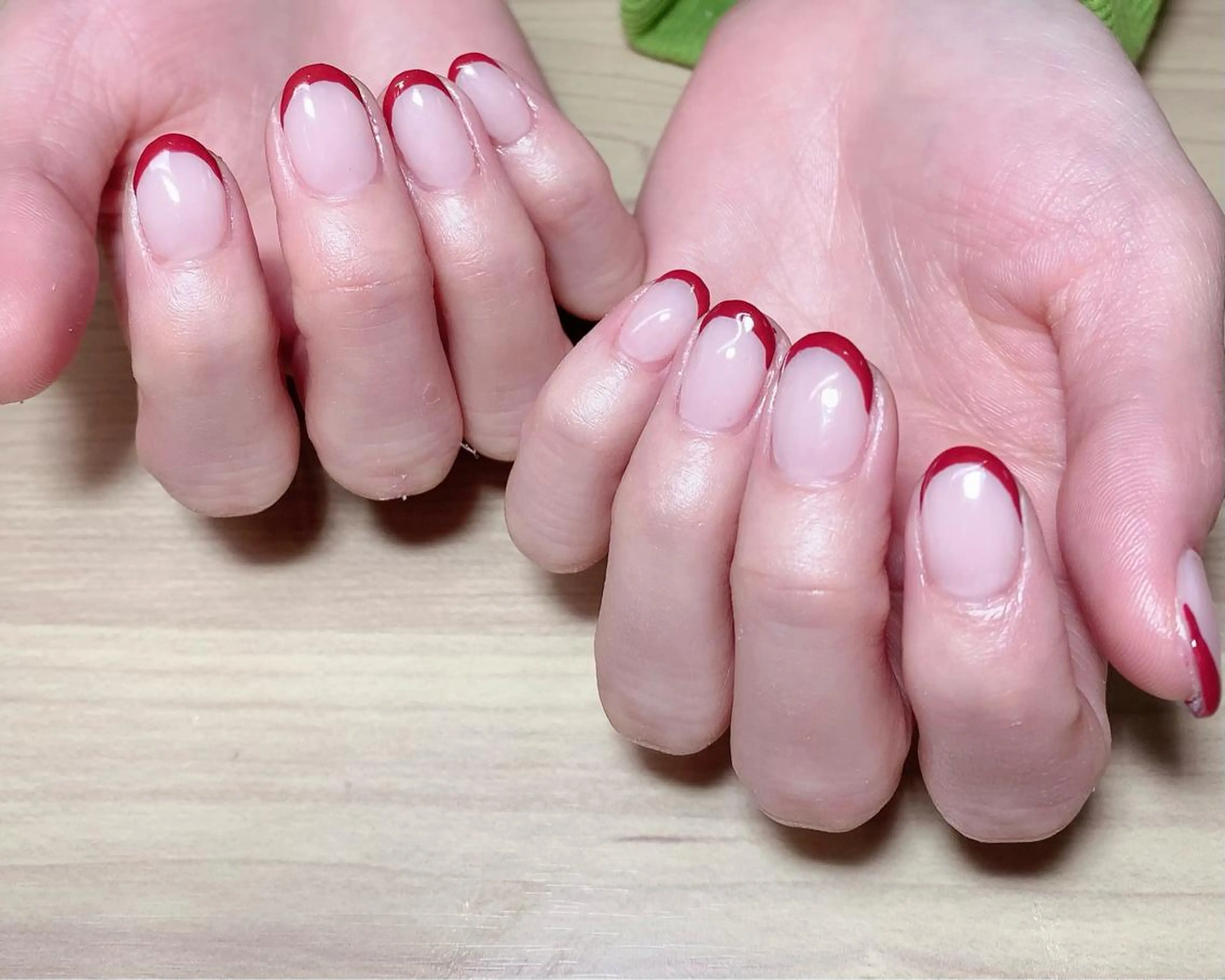 ショート カラー ネイル フレンチネイル ハンドネイル Nail_by N1のネイルデザイン