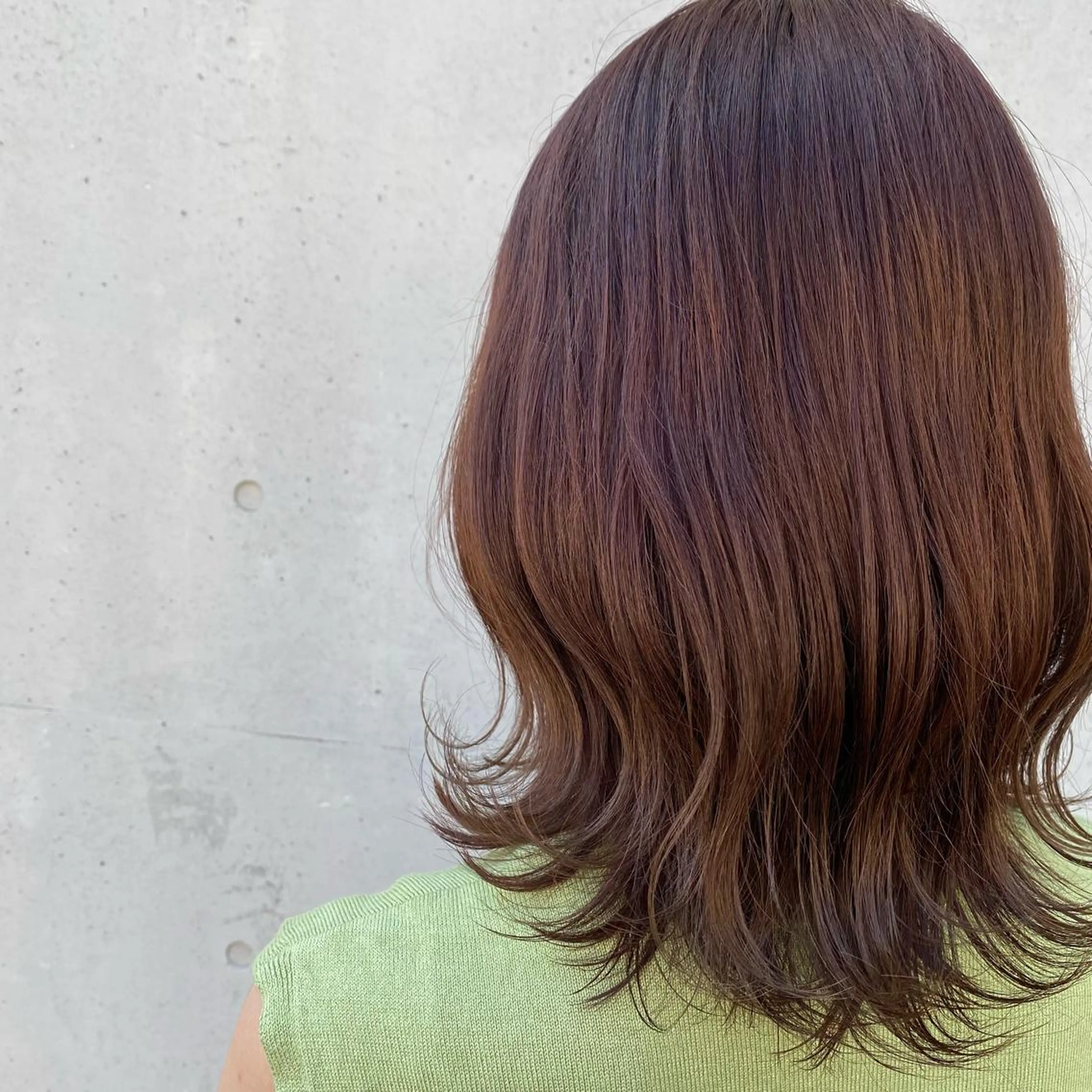 ミディアム ヘアカラー トリートメント ヘッドスパ putri店長 和田鈴采のヘアスタイル