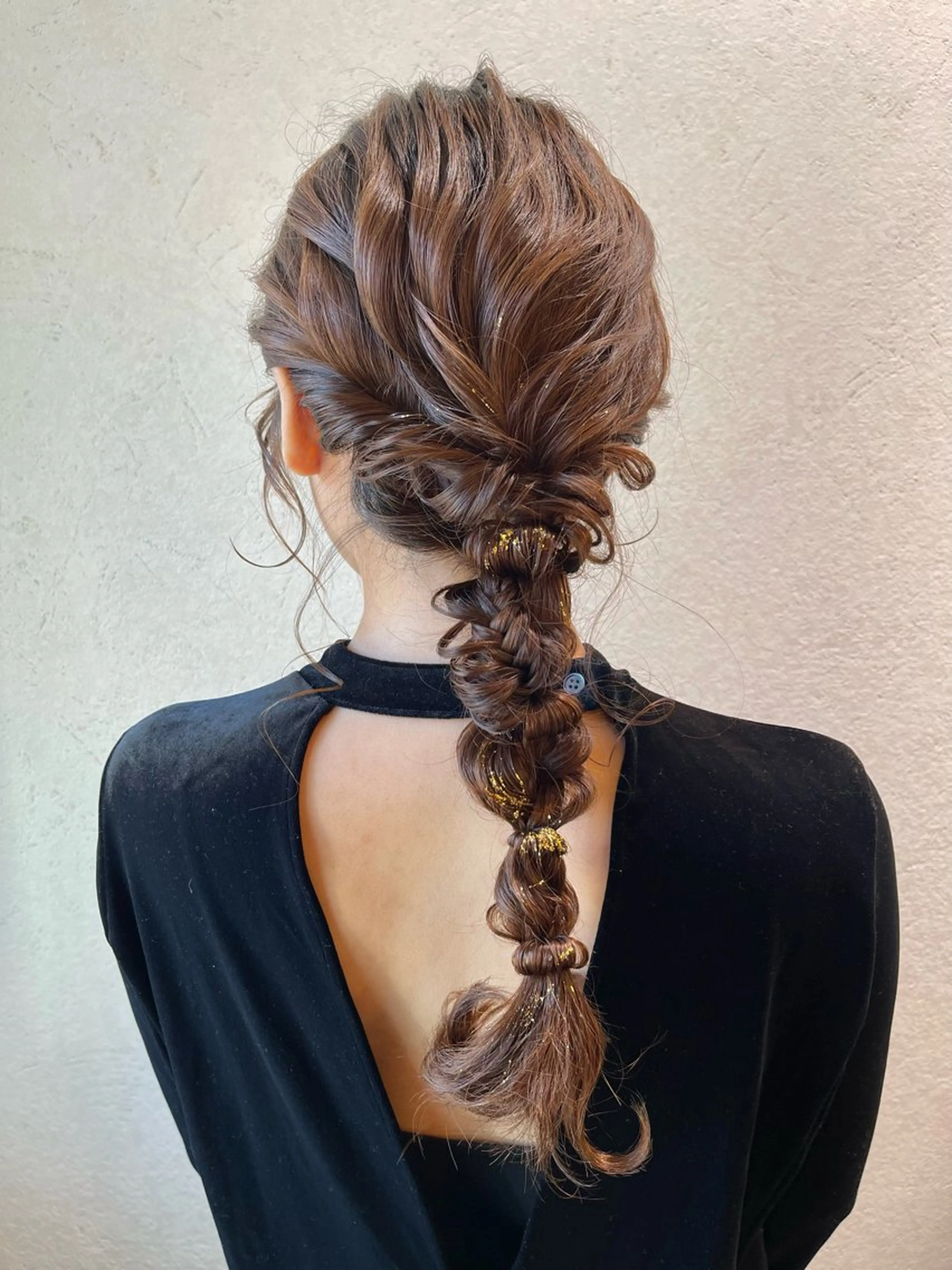 ヘアアレンジ ポニーテール 結婚式・ブライダル 卒業式のヘアスタイル ヘアセット charm《銀座》 ヘアセット/縮毛矯正のヘアスタイル