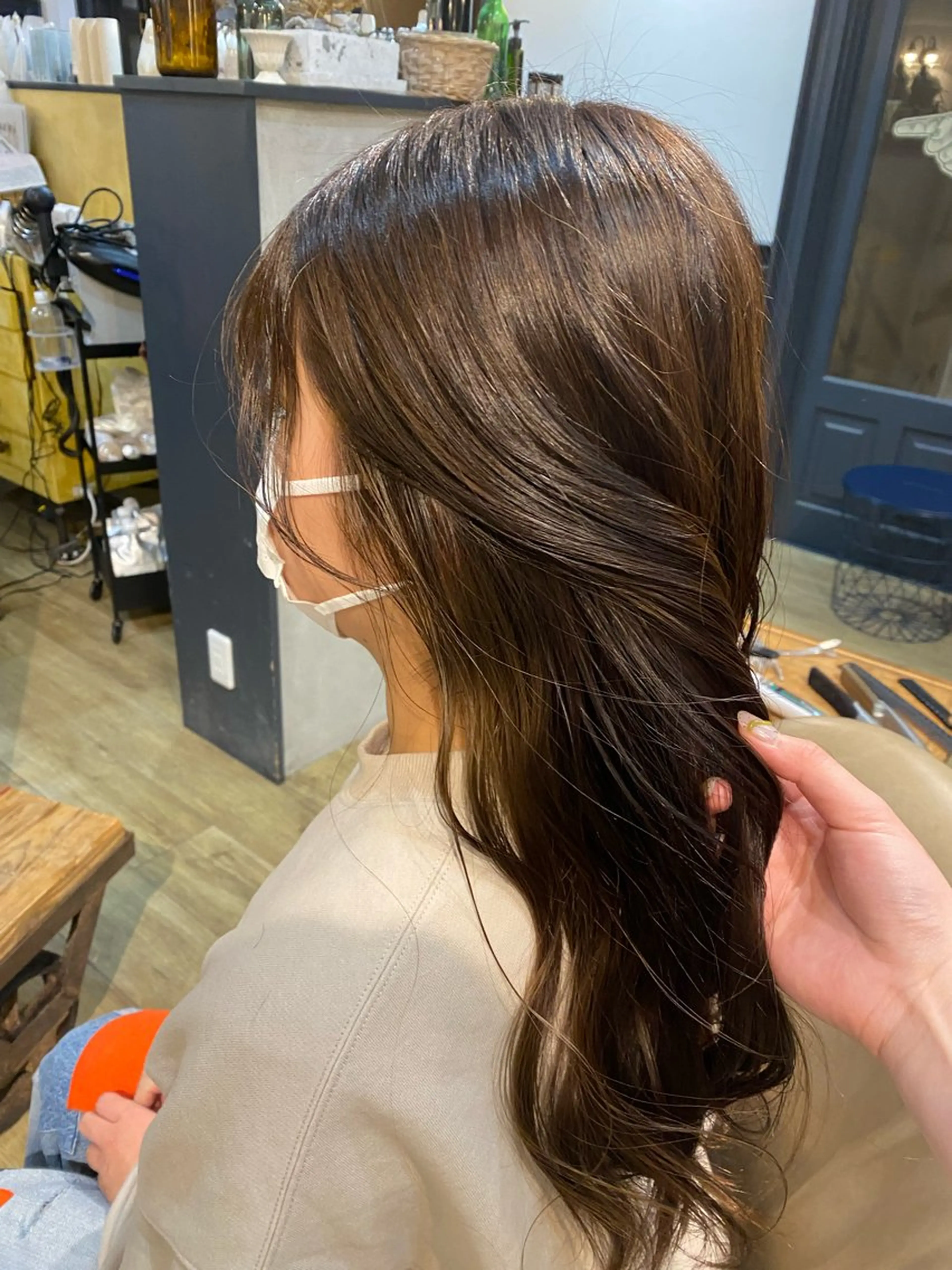 ロング ツヤ感/透明感カラー /蟹江/harunaのヘアスタイル