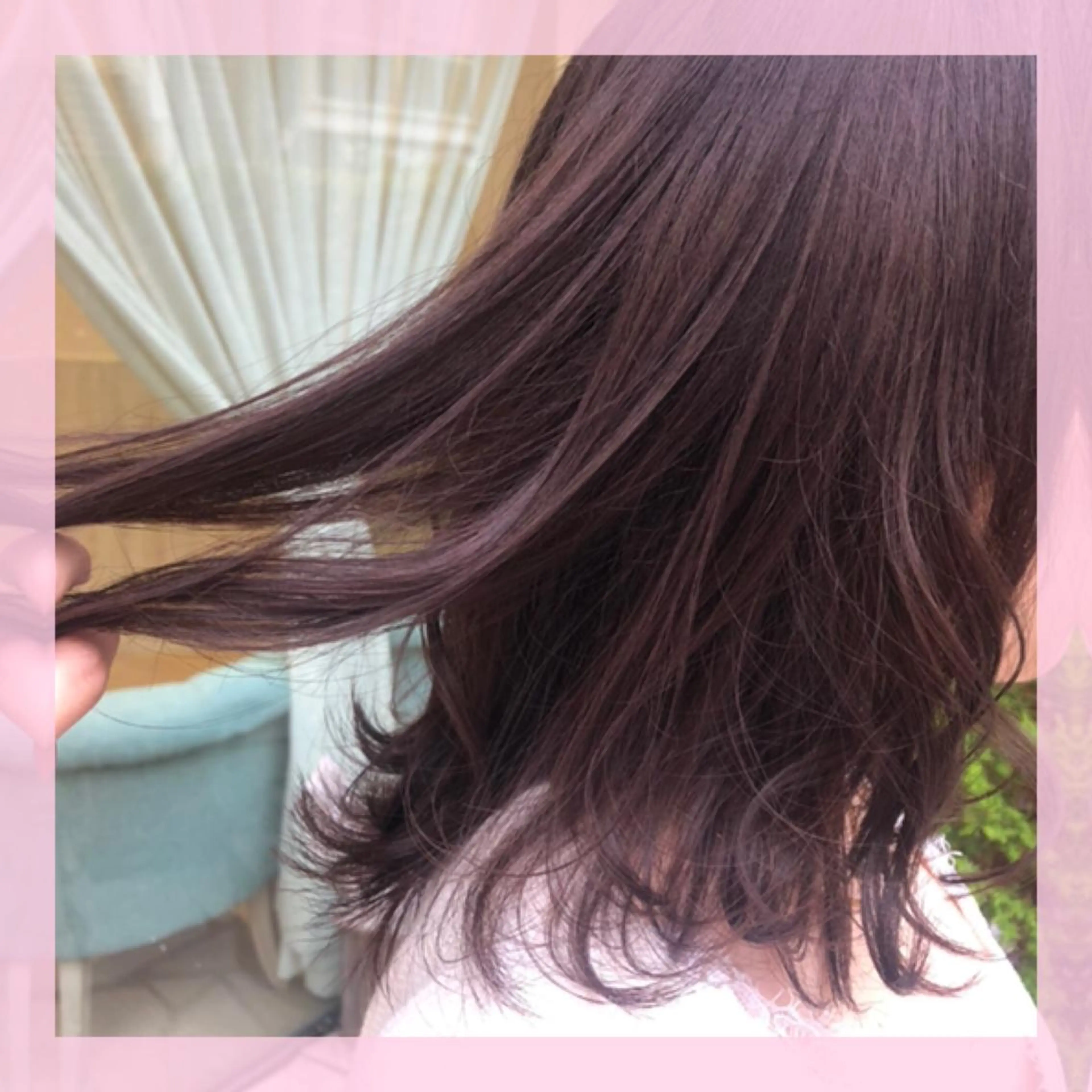 ミディアム カラー ピンクカラー バイオレットカラー カット ヘアカラー トリートメント 🍒前川 🍒のヘアスタイル