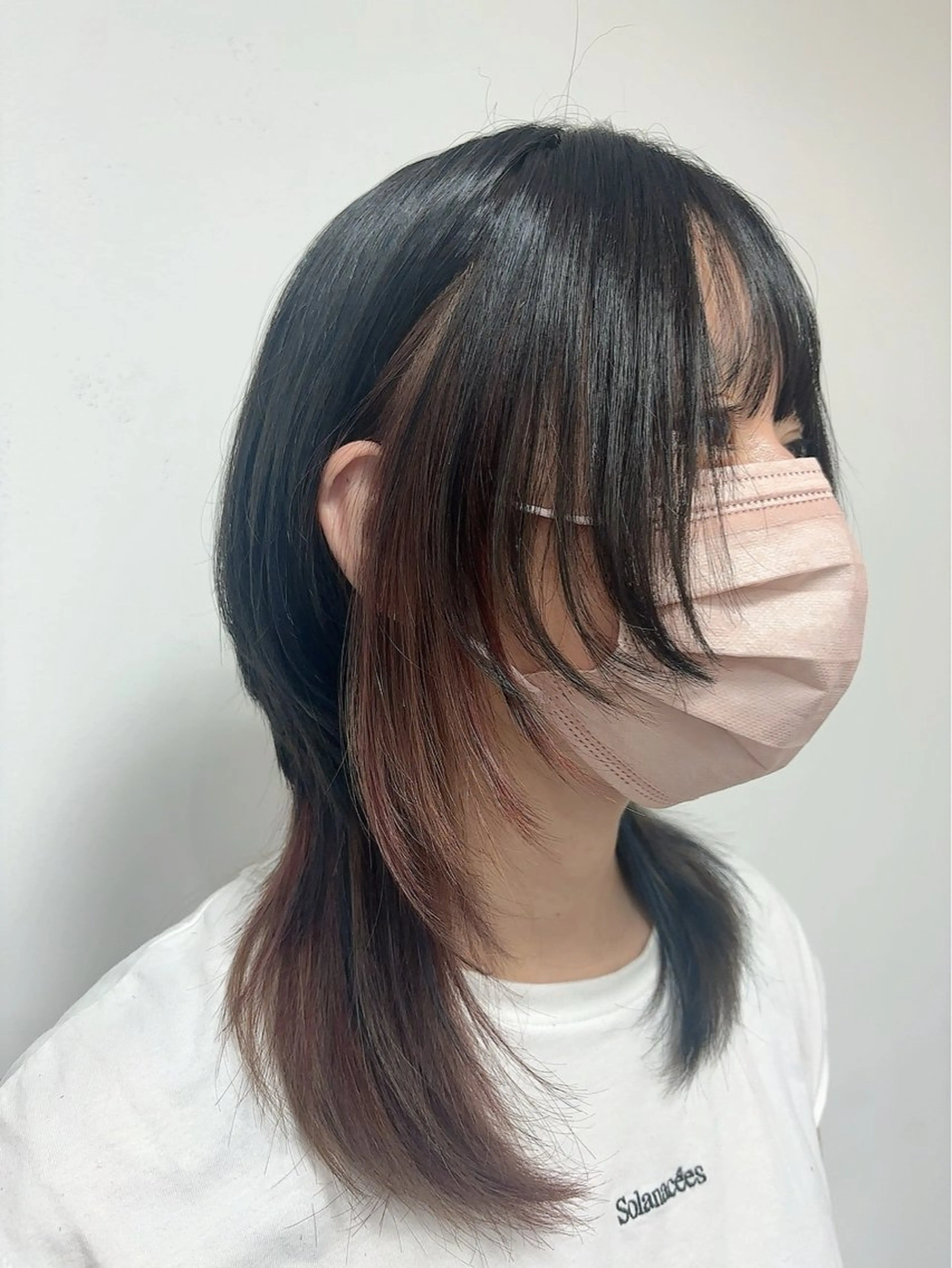 セミロング カラー 透明感カラー ダブルカラー ハイライトカラー イルミナカラー インナーカラー カット ヘアカラー トリートメント misa🫧ナチュラ ル縮毛矯正/髪質改善のヘアスタイル