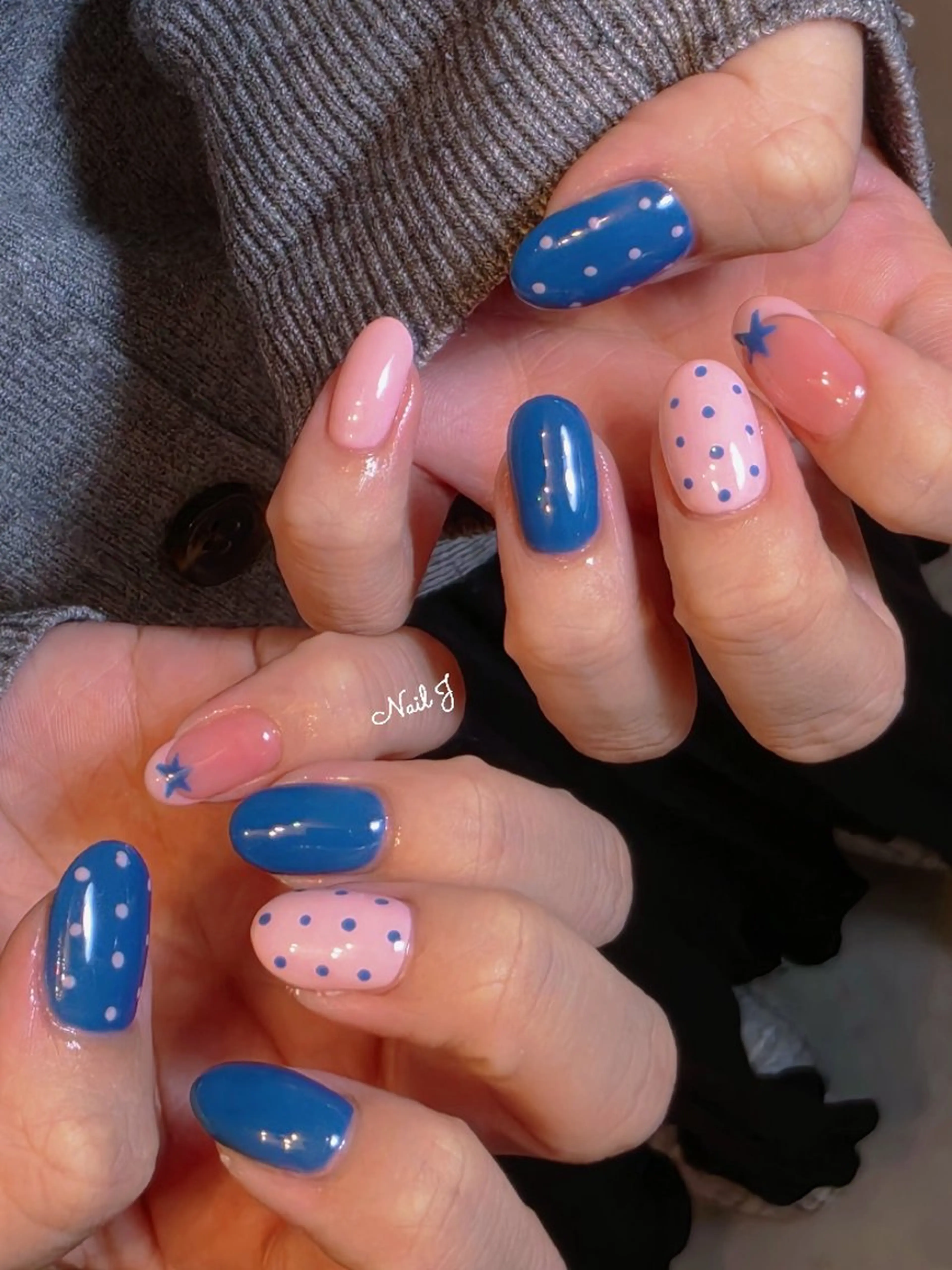 ネイル 韓国ネイル 春ネイル ハンドネイル Nail Jのネイルデザイン