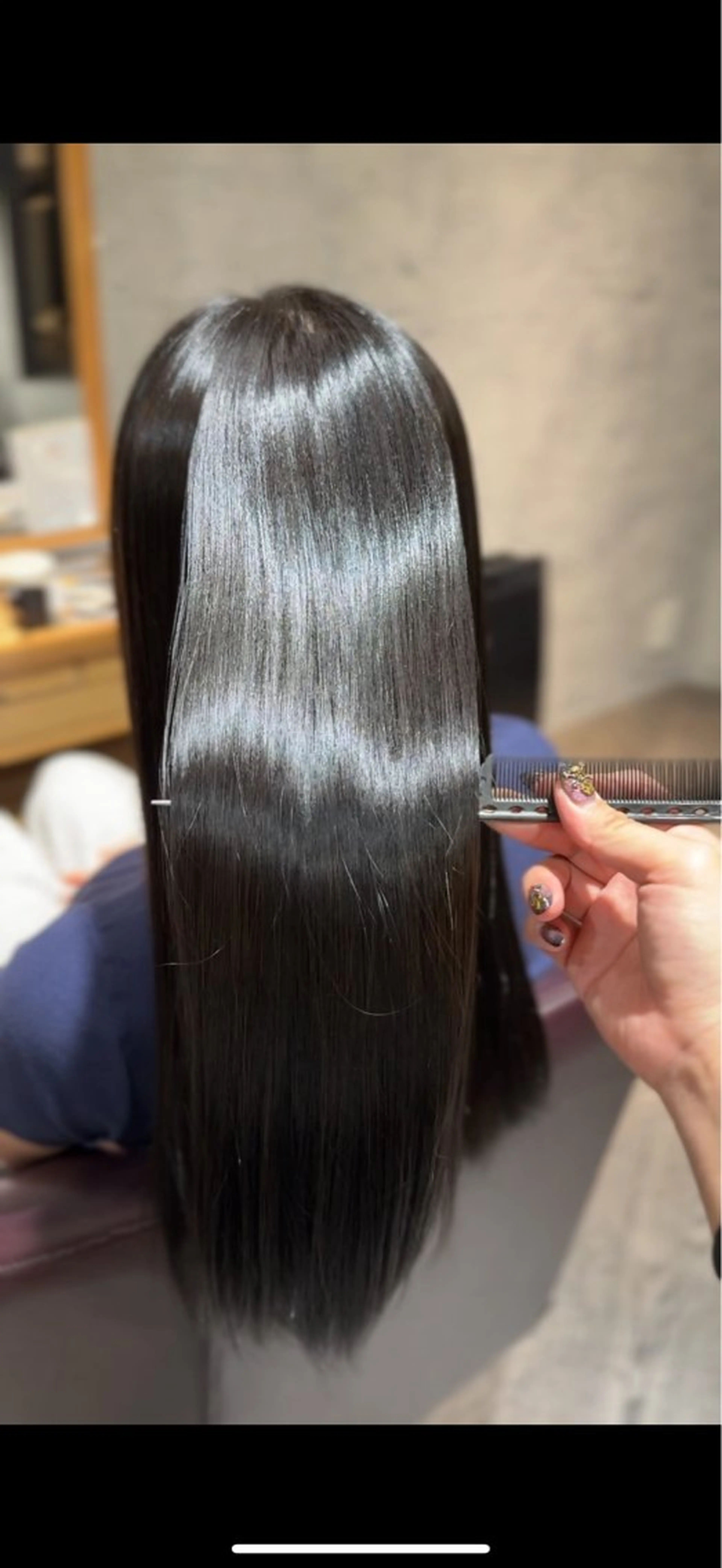 ロング カラー パーマ 縮毛矯正 Afinar  乃空（ノア）のヘアスタイル