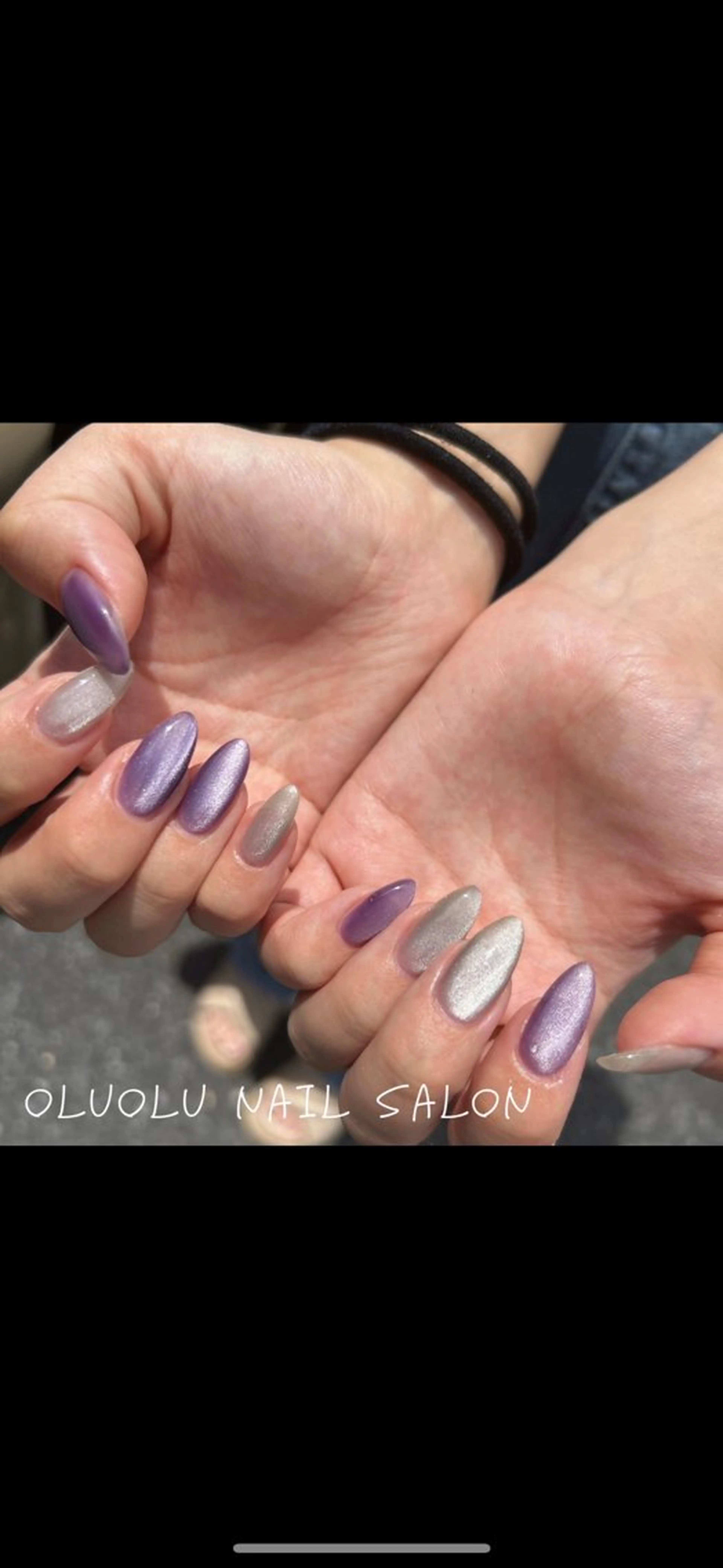 ネイル マグネットネイル oluolu nailsalonのネイルデザイン