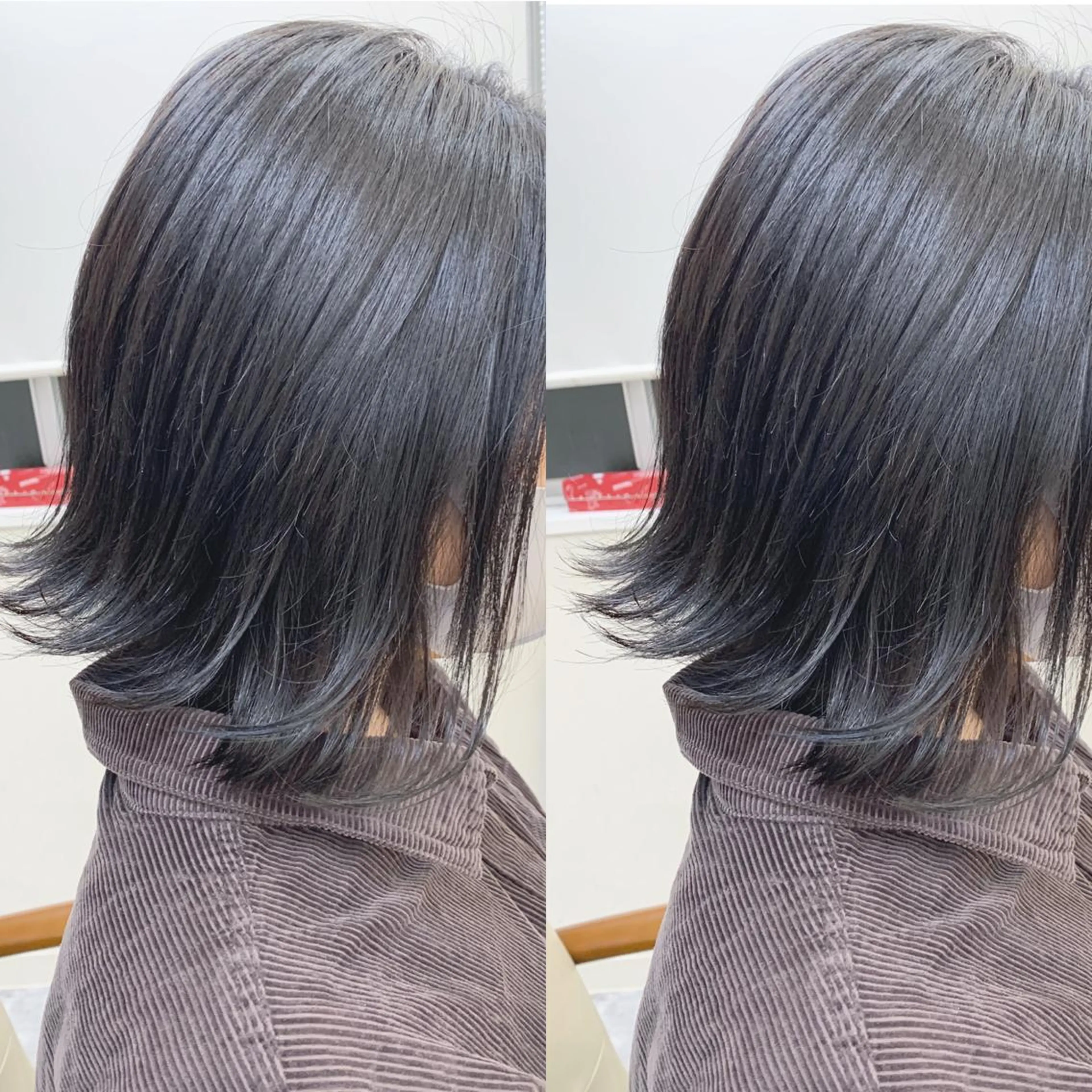 ミディアム ボブ 外ハネヘア カット ヘアカラー H (エイチ) 烏丸御池店のヘアスタイル
