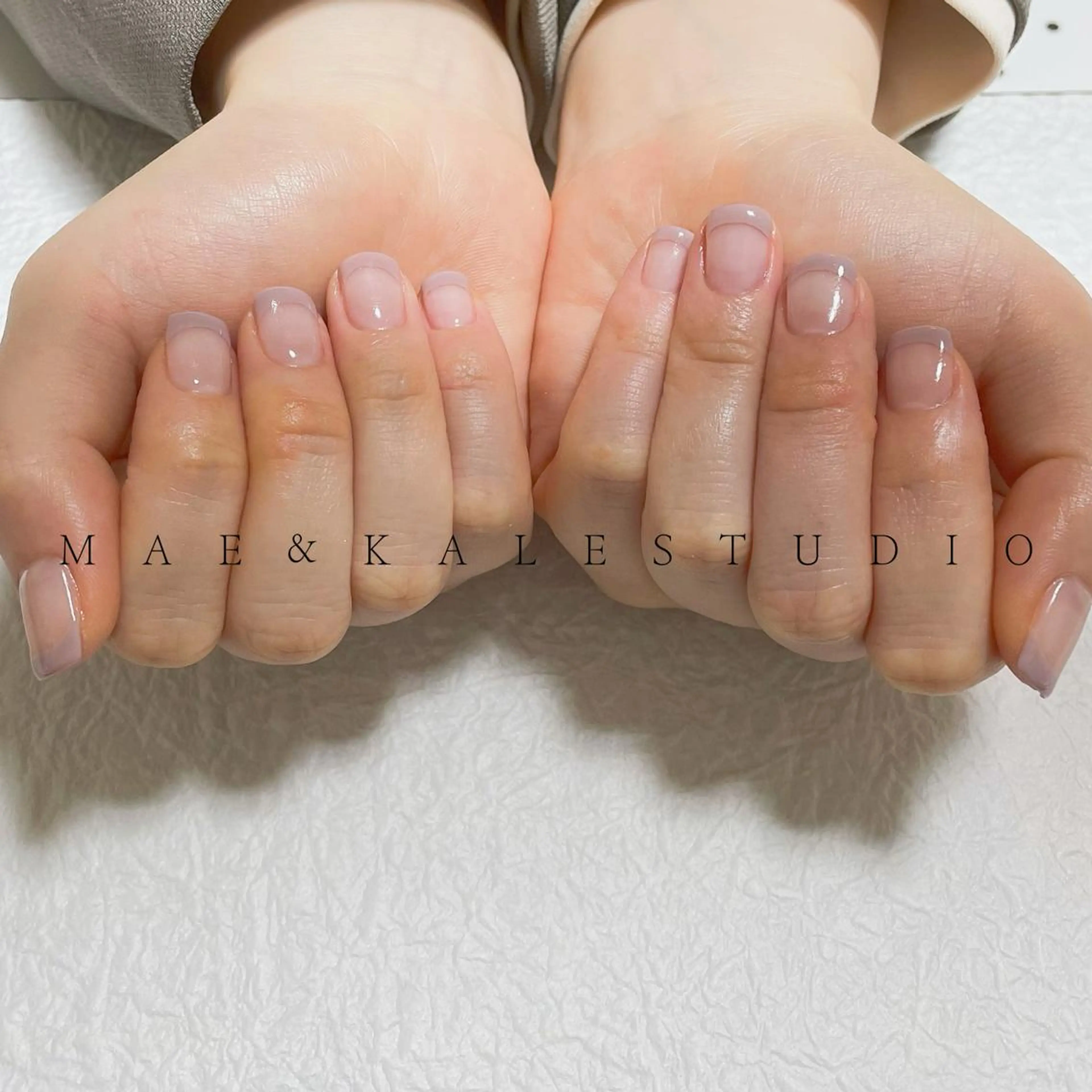 ネイル フレンチネイル MAE&KALE STUDIOのマツエク・マツパデザイン