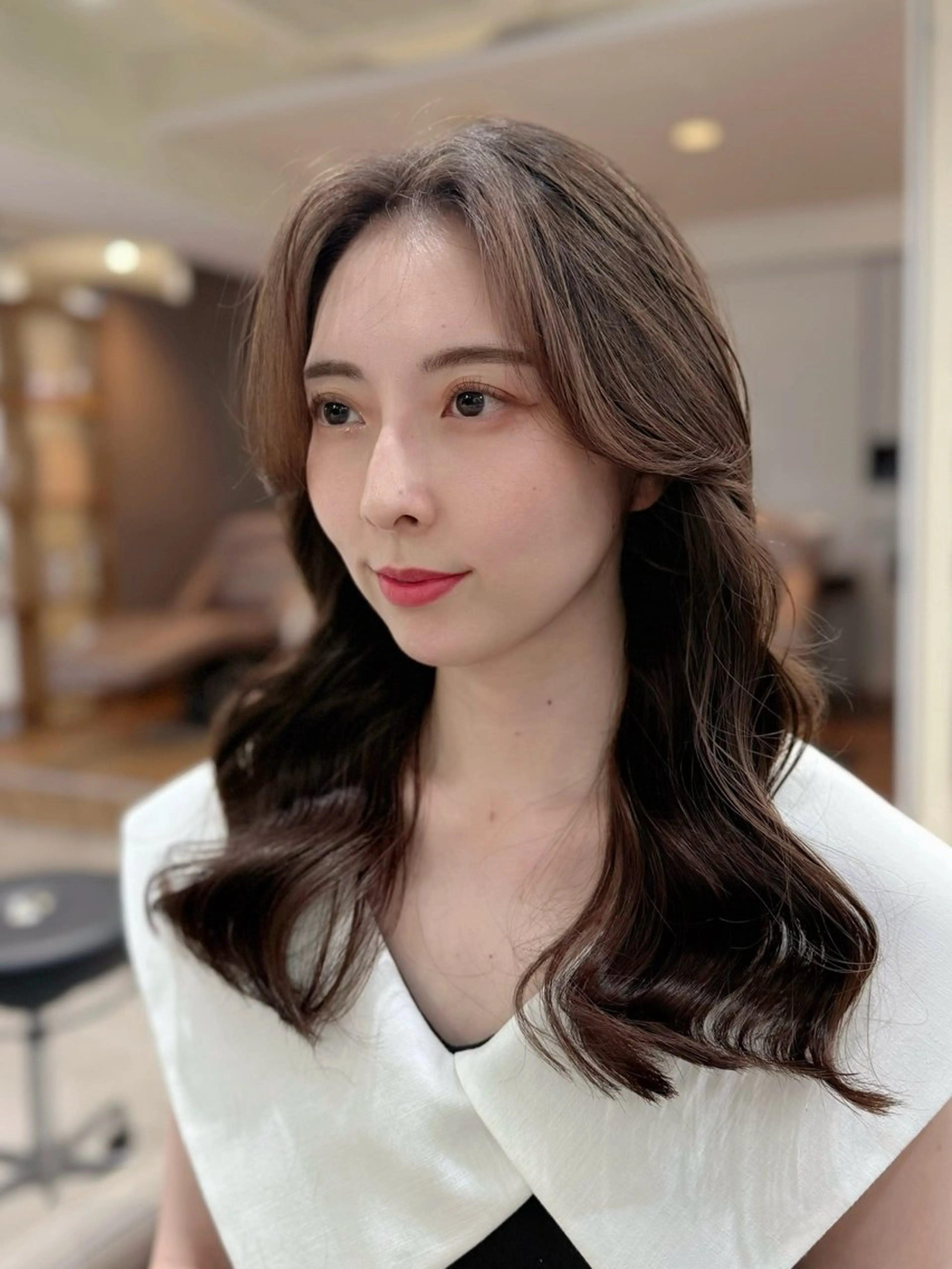 ロング 髪質改善 トリートメント 韓国風パーマ/ヘア セット/店長みづきのヘアスタイル