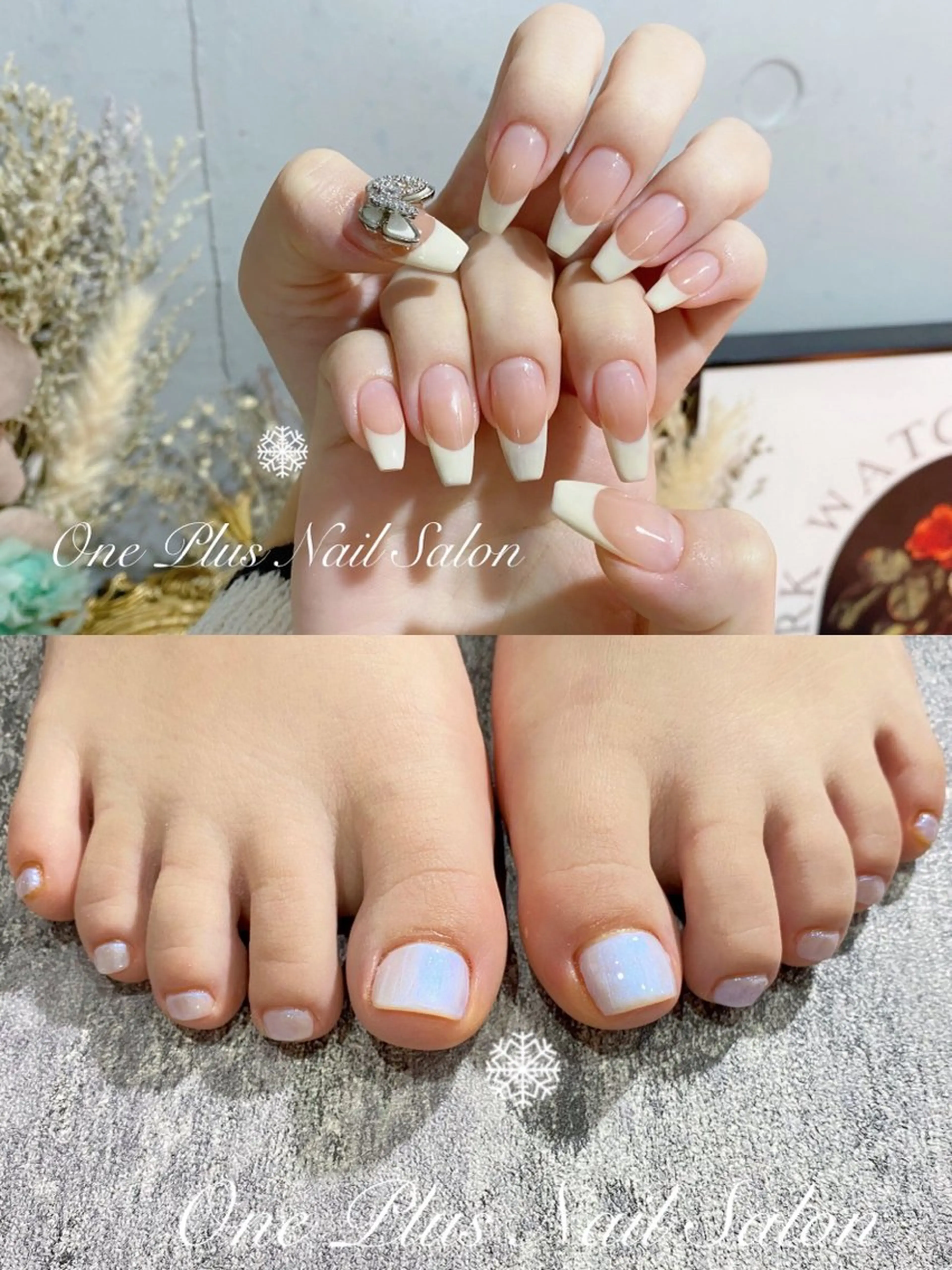 🎀【ハンド➕フット】店内定額デザインのみ🎀 オフ・お爪の形整え・甘皮のお手入れ(ドライケア)込みの写真