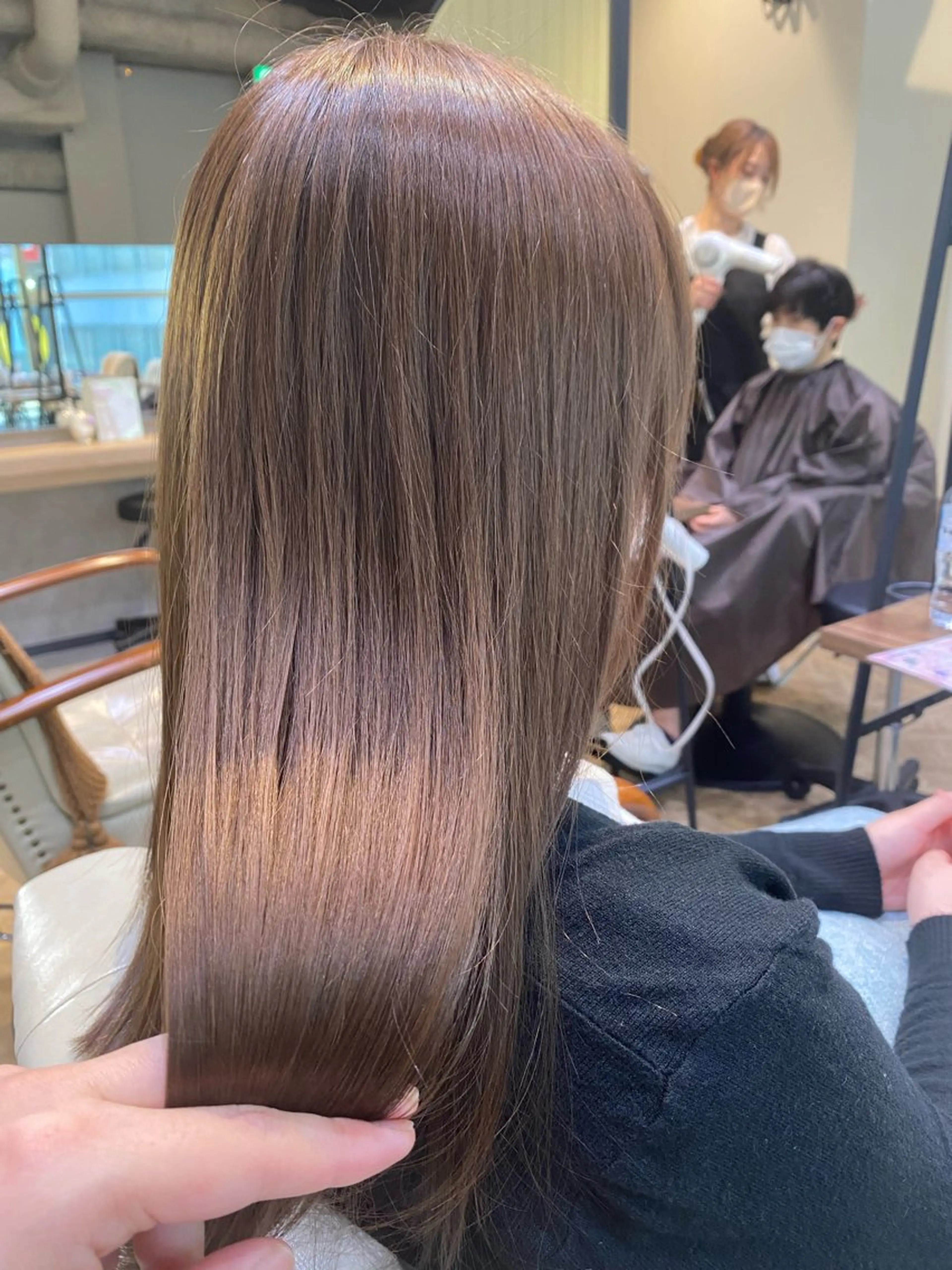 ロング カラー ヘアカラー トリートメント 新宿 / Aujua ｿﾑﾘｴ🫧森田涼介のヘアスタイル