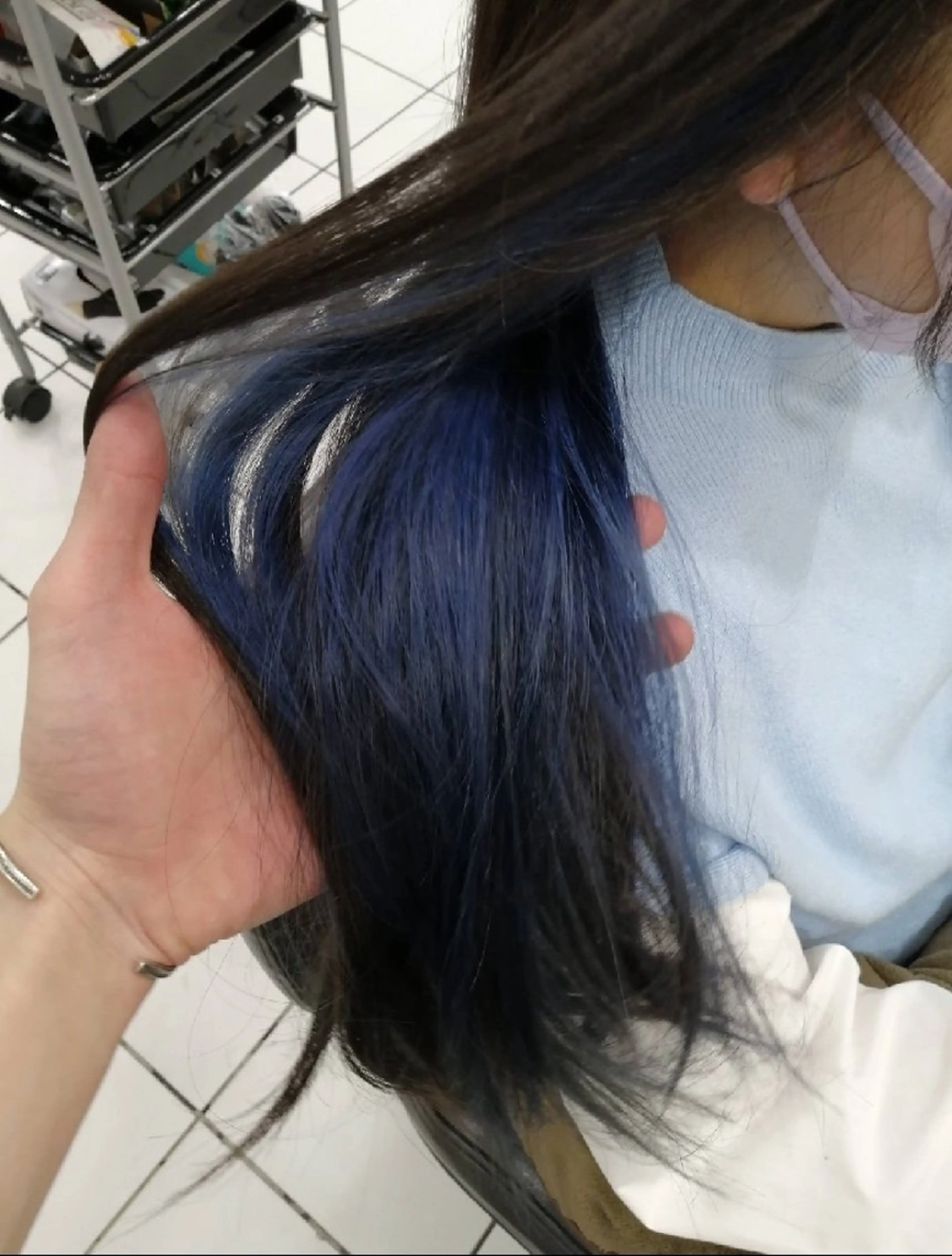 ロング カラー D/i |Y/no. 〈夜スパ17時〜〉のヘアスタイル