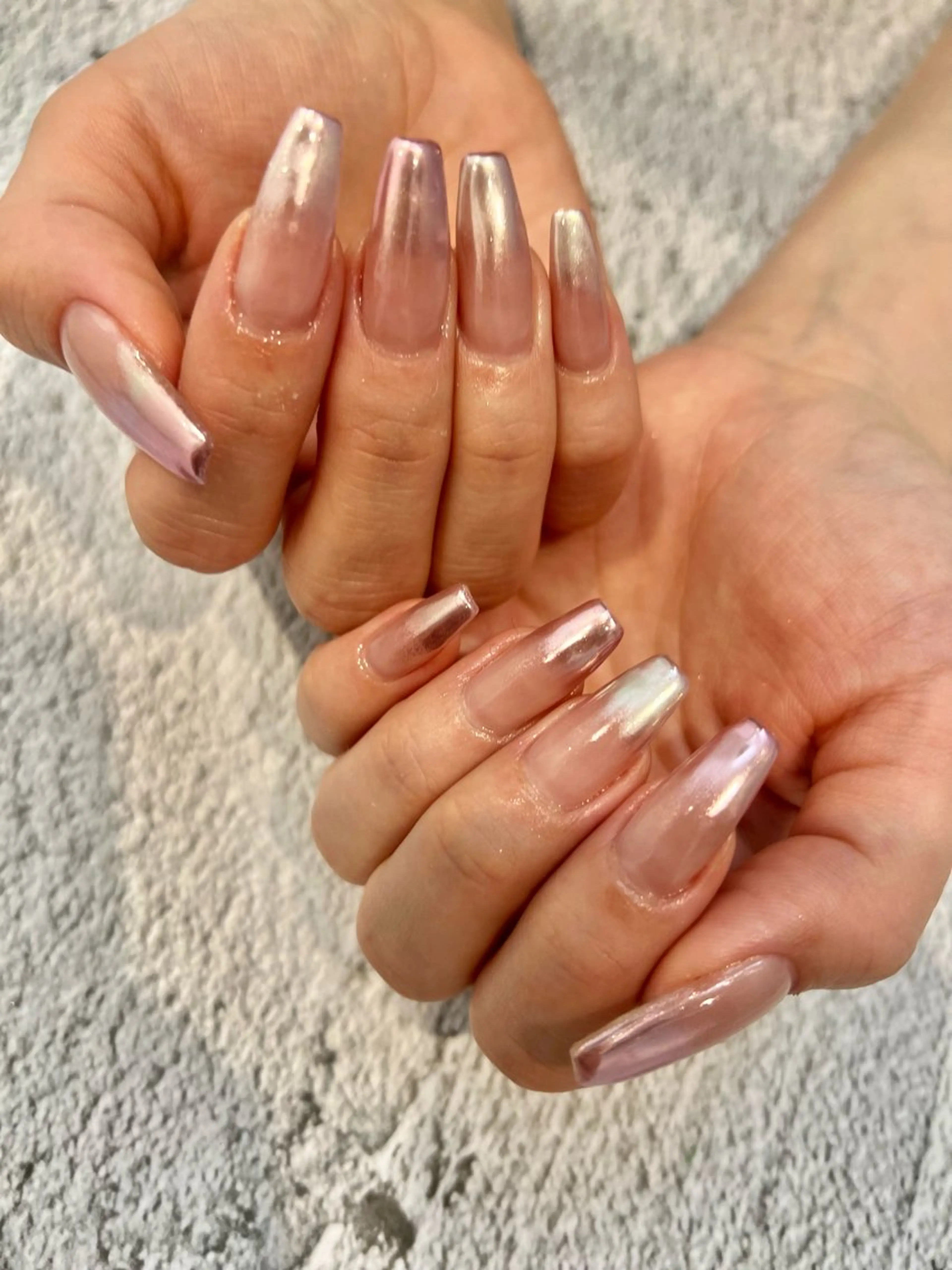 ネイル ミラーネイル ハンドネイル syuri nailのネイルデザイン