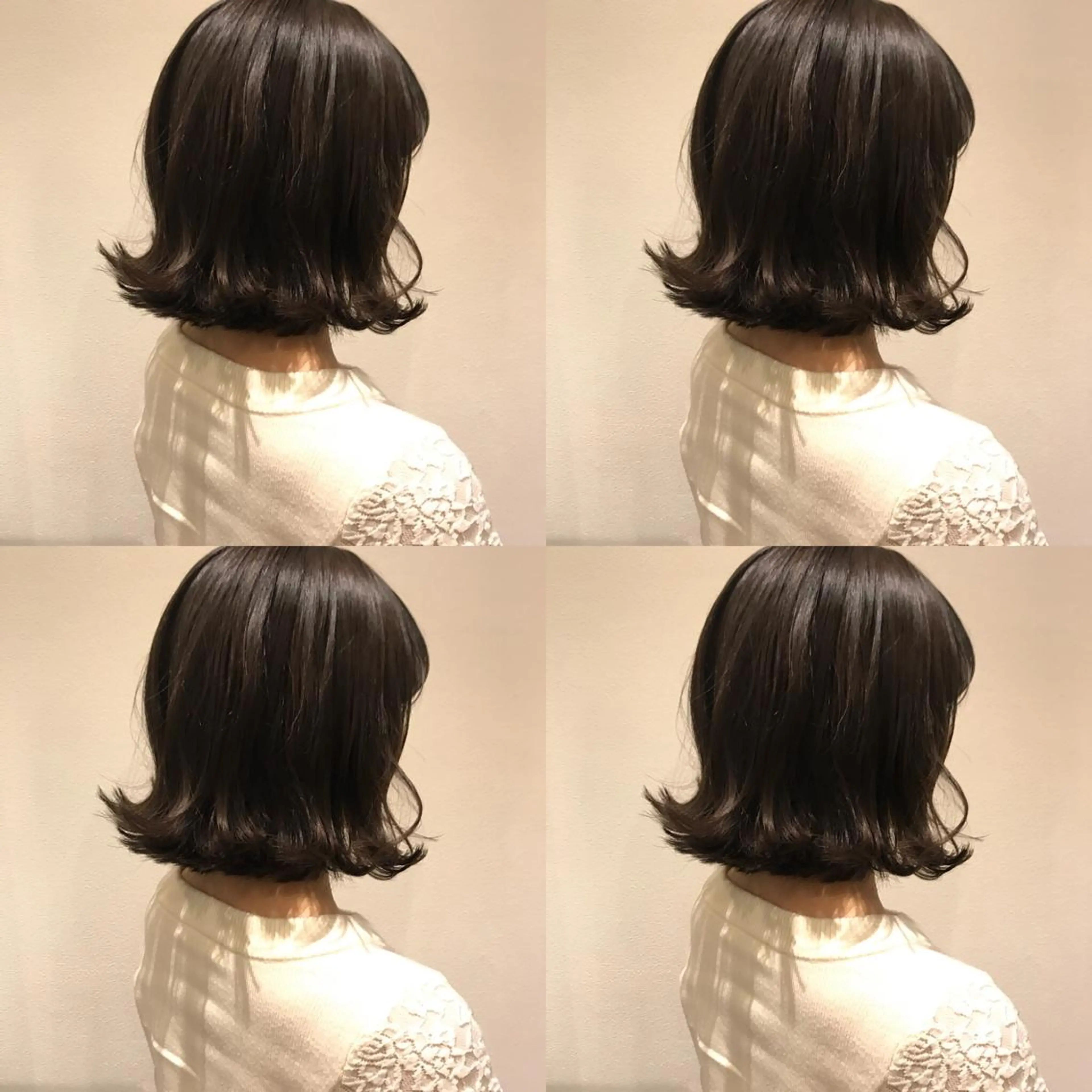 ミディアム カラー カット ヘアカラー トリートメント 【ツヤ髪カラー】本郷 星音のヘアスタイル