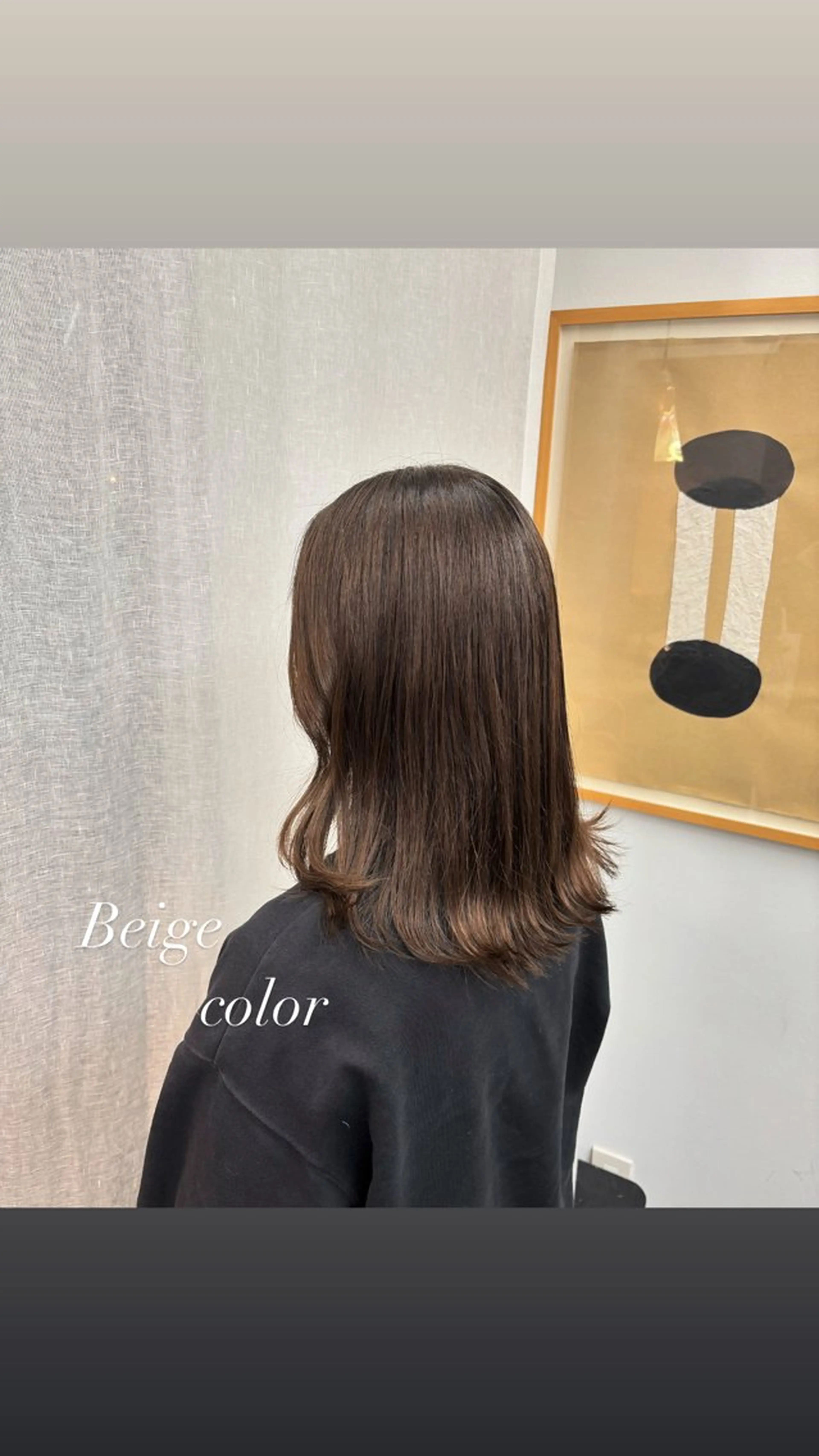 ミディアム カラー ベージュカラー オレンジ 【ヤマザキアヤメ】 パーマモデル様募集中のヘアスタイル