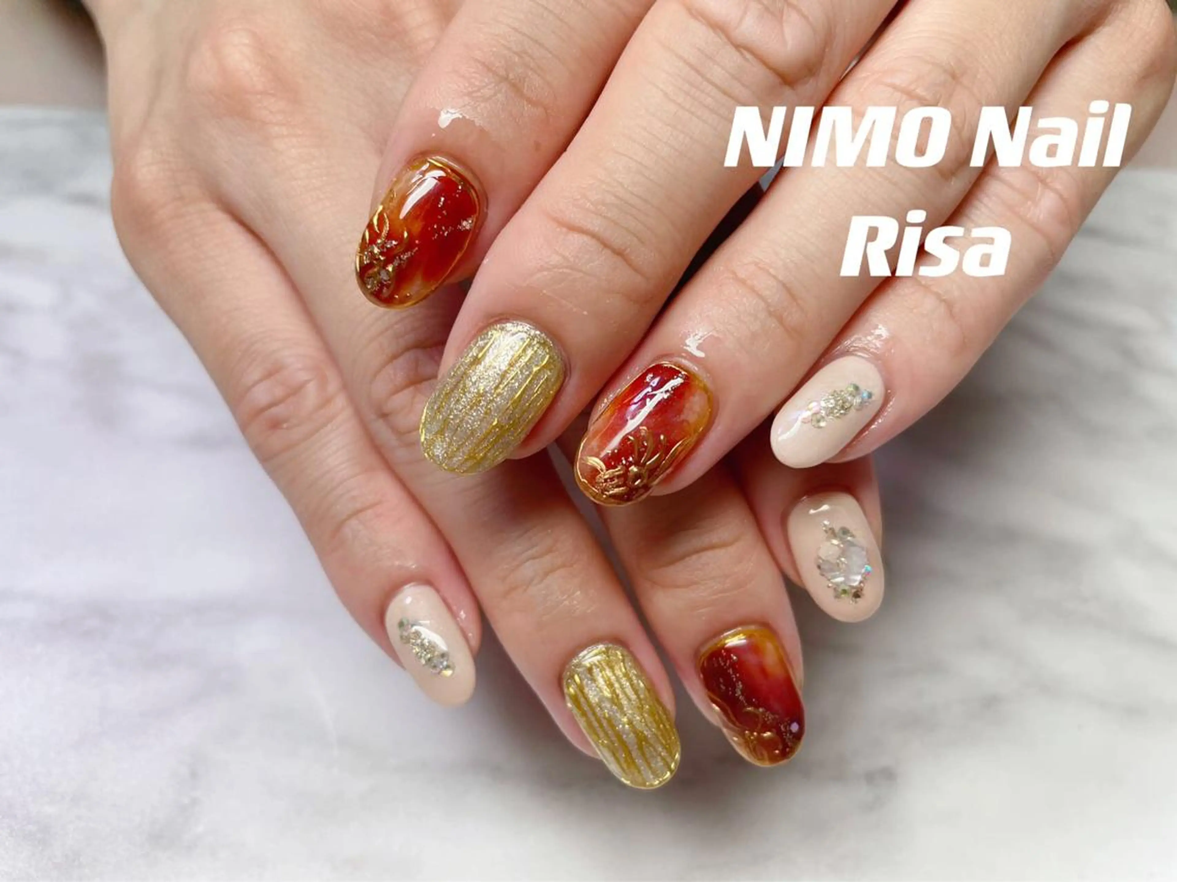 ネイル ハンドネイル RI SA☀️ リサのネイルデザイン