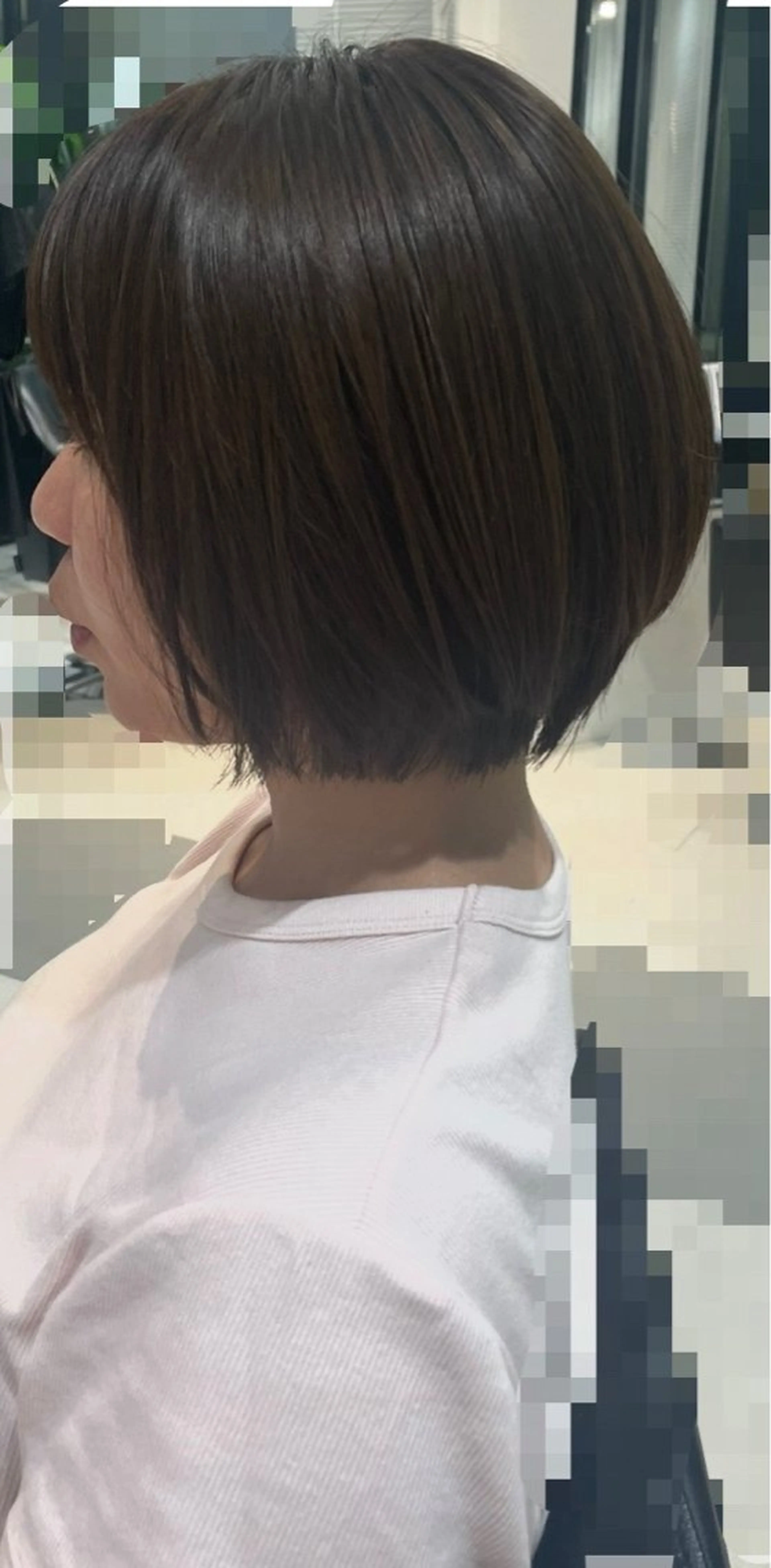 ショートボブカット+クイックトリートメントの写真