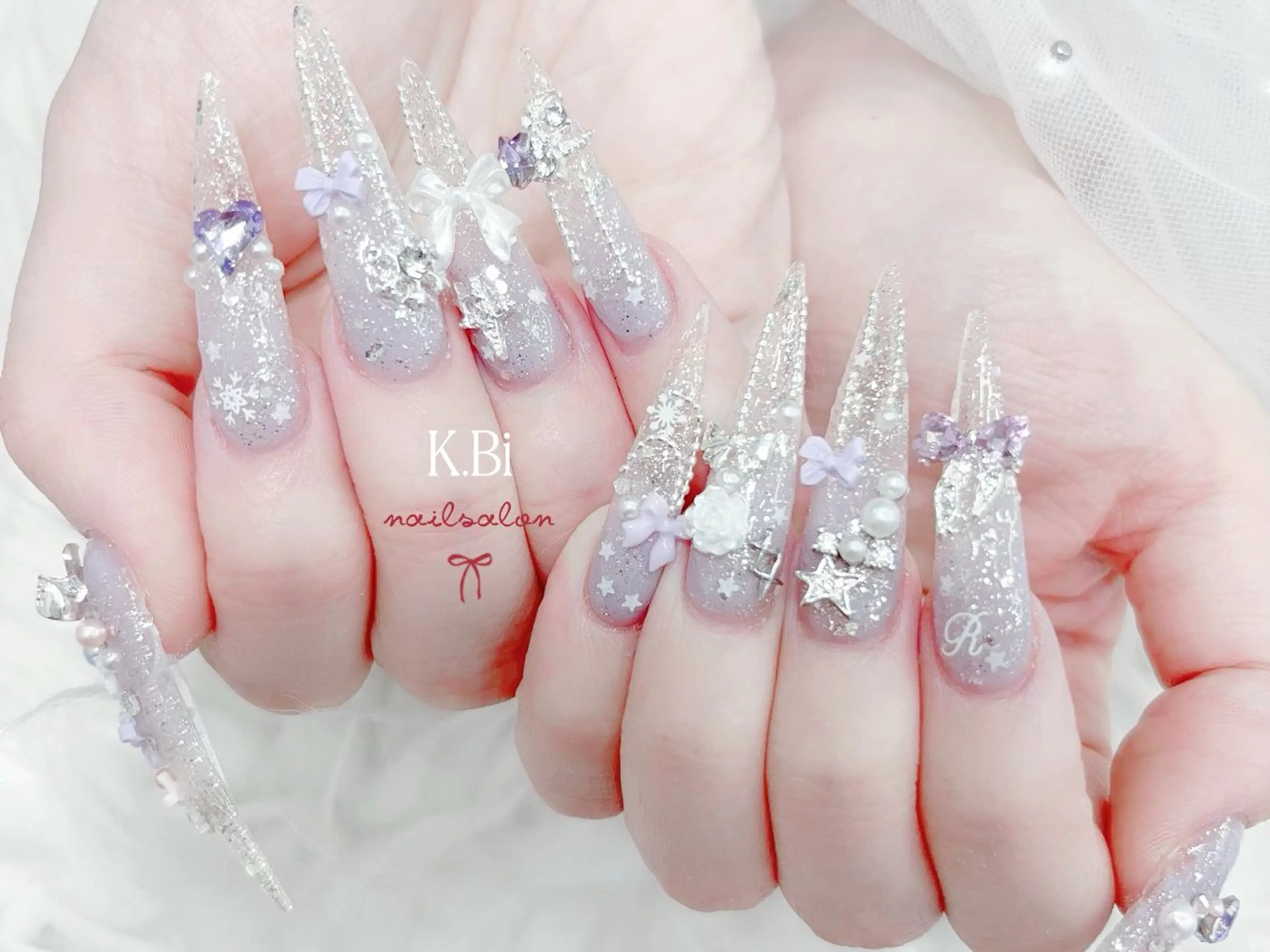 ネイル 成人式 K.bi_nail ネイル長さ出し専門店のネイルデザイン