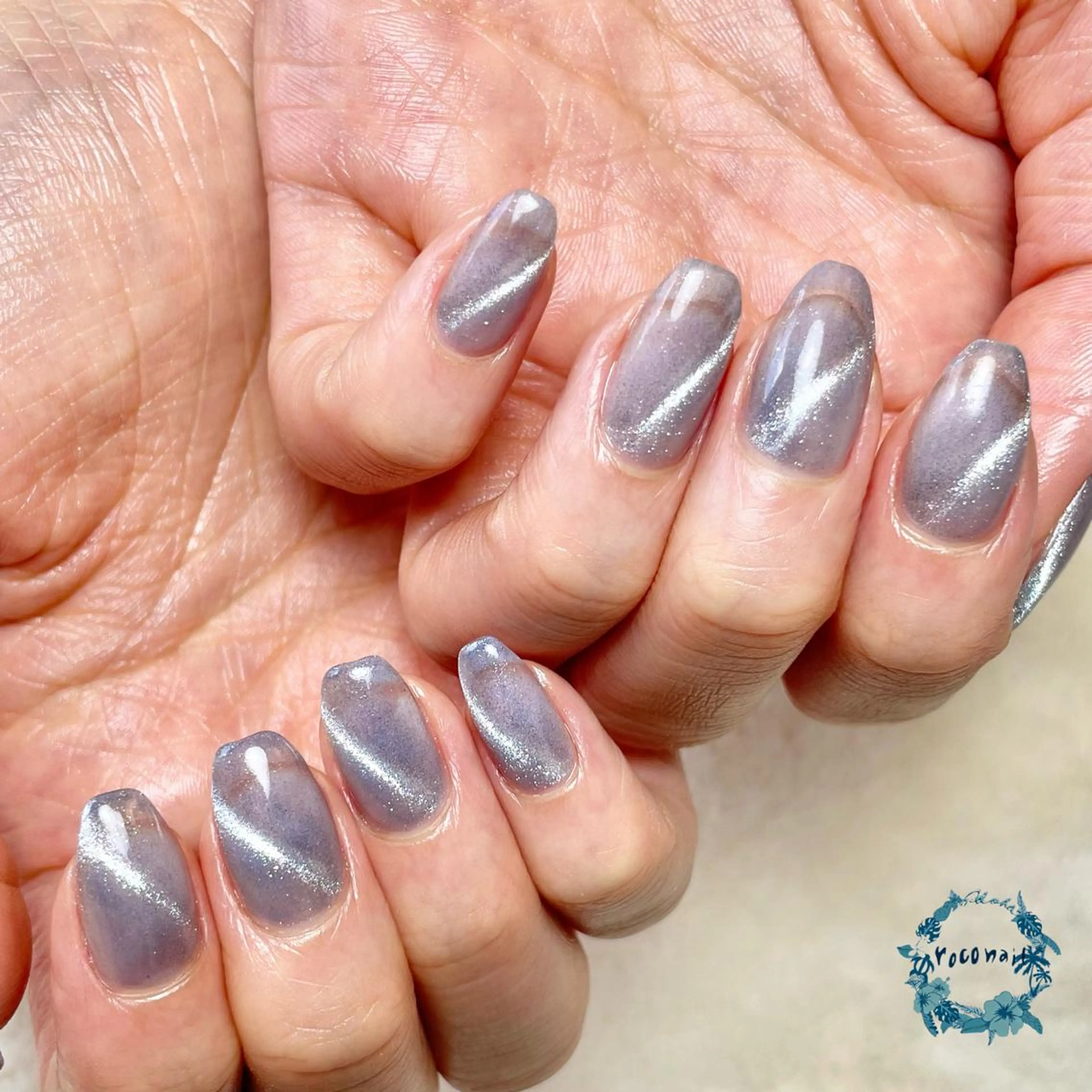 ネイル マグネットネイル ハンドネイル roconail ヒロコのネイルデザイン