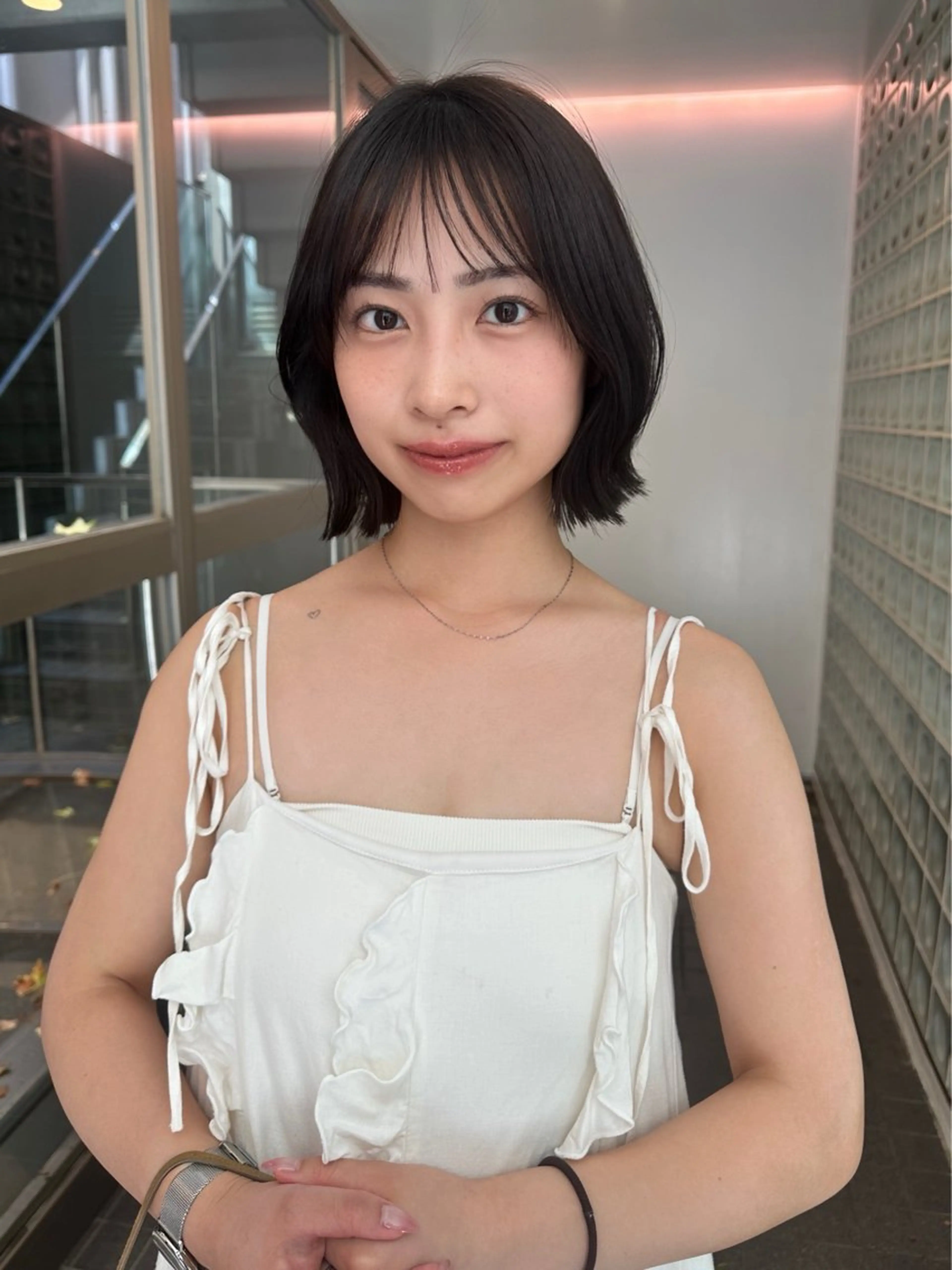 ショート ボブレイヤー ボブ レイヤーカット カット ヘアカラー トリートメント ボブ/似合わせ レイヤーcocomoのヘアスタイル