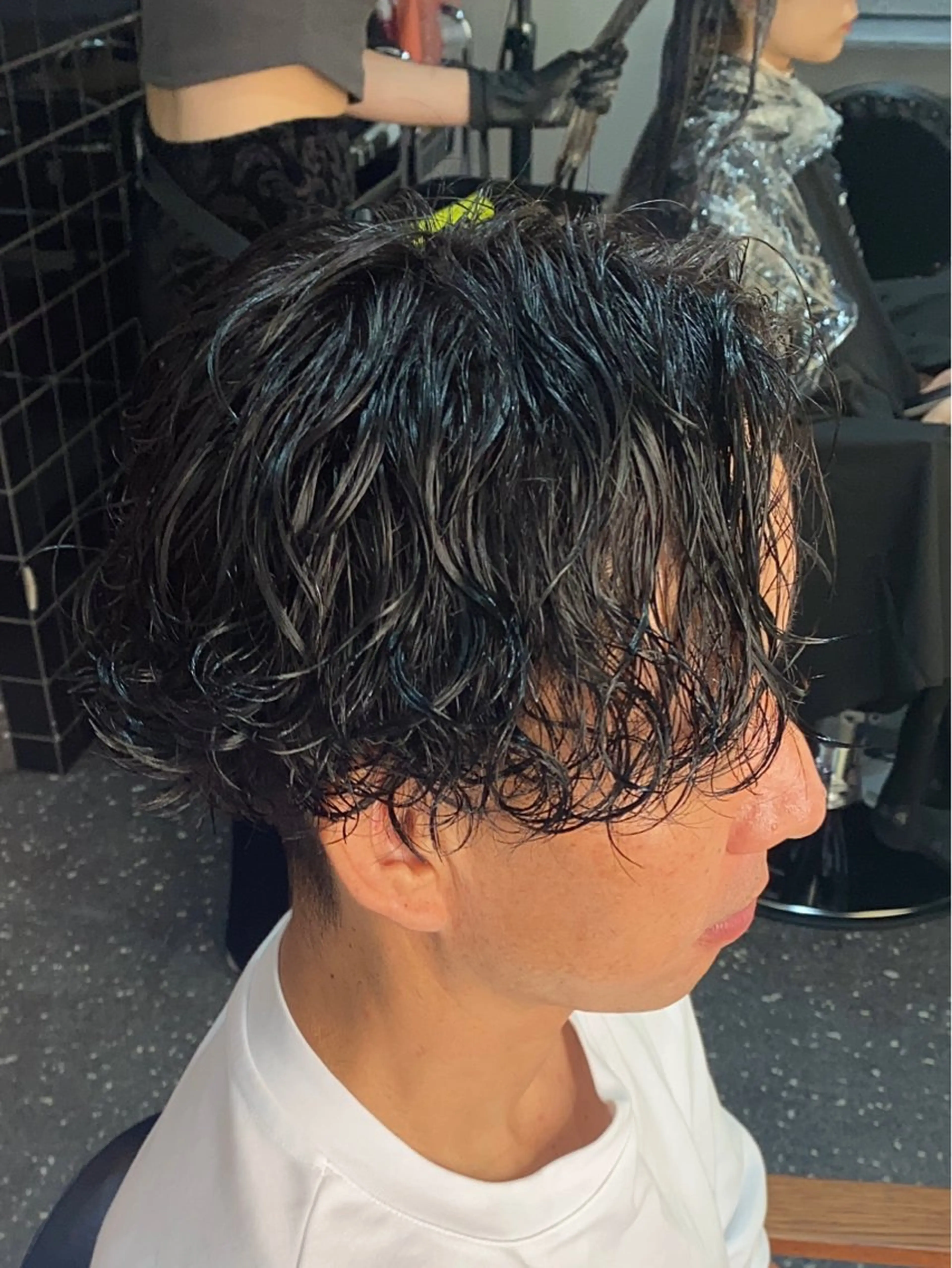 パーマ メンズ パーマ/ダブルカラー ブリーチ⭐️海斗のヘアスタイル