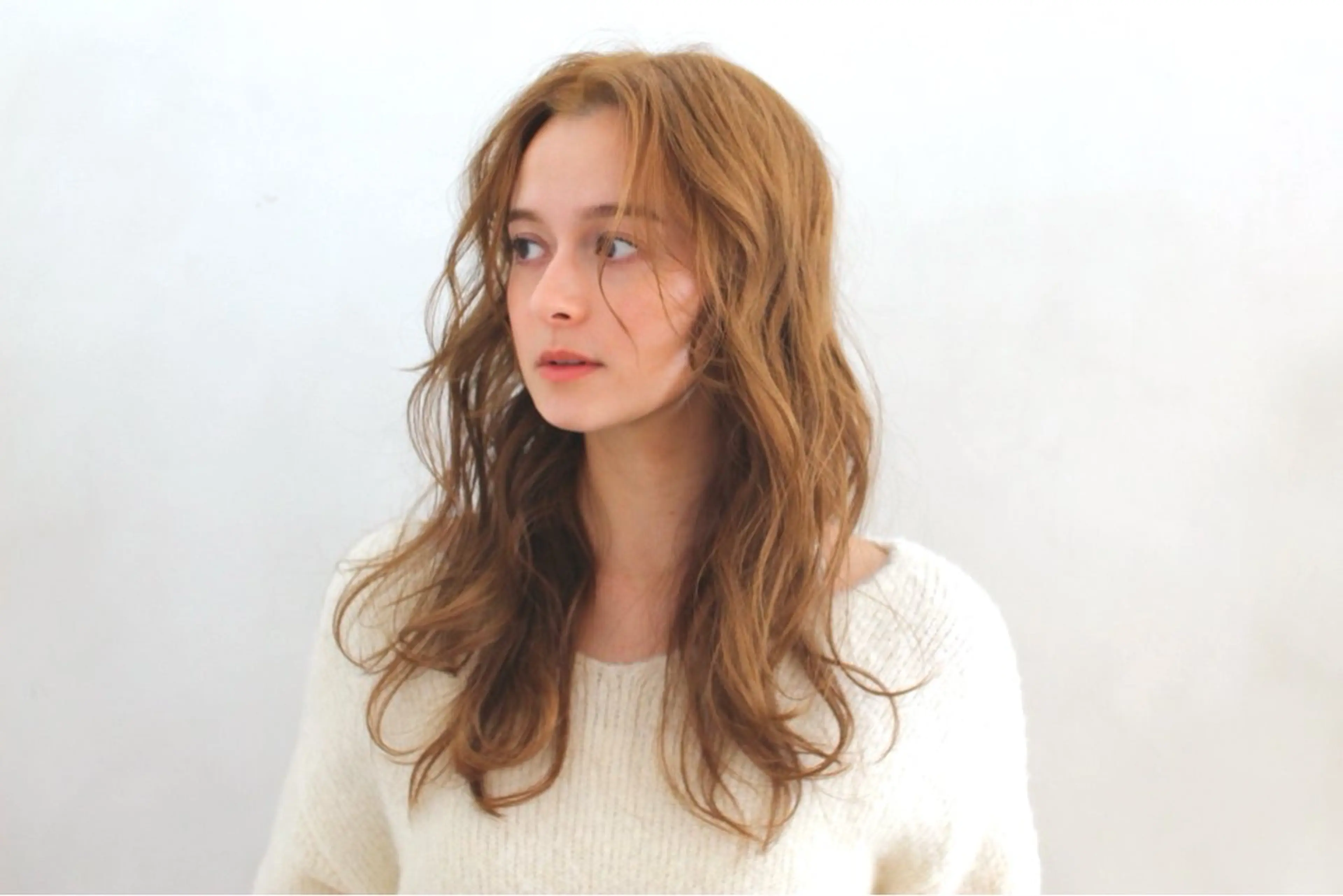 ロング パーマ デジタルパーマ カット パーマ 千 田のヘアスタイル