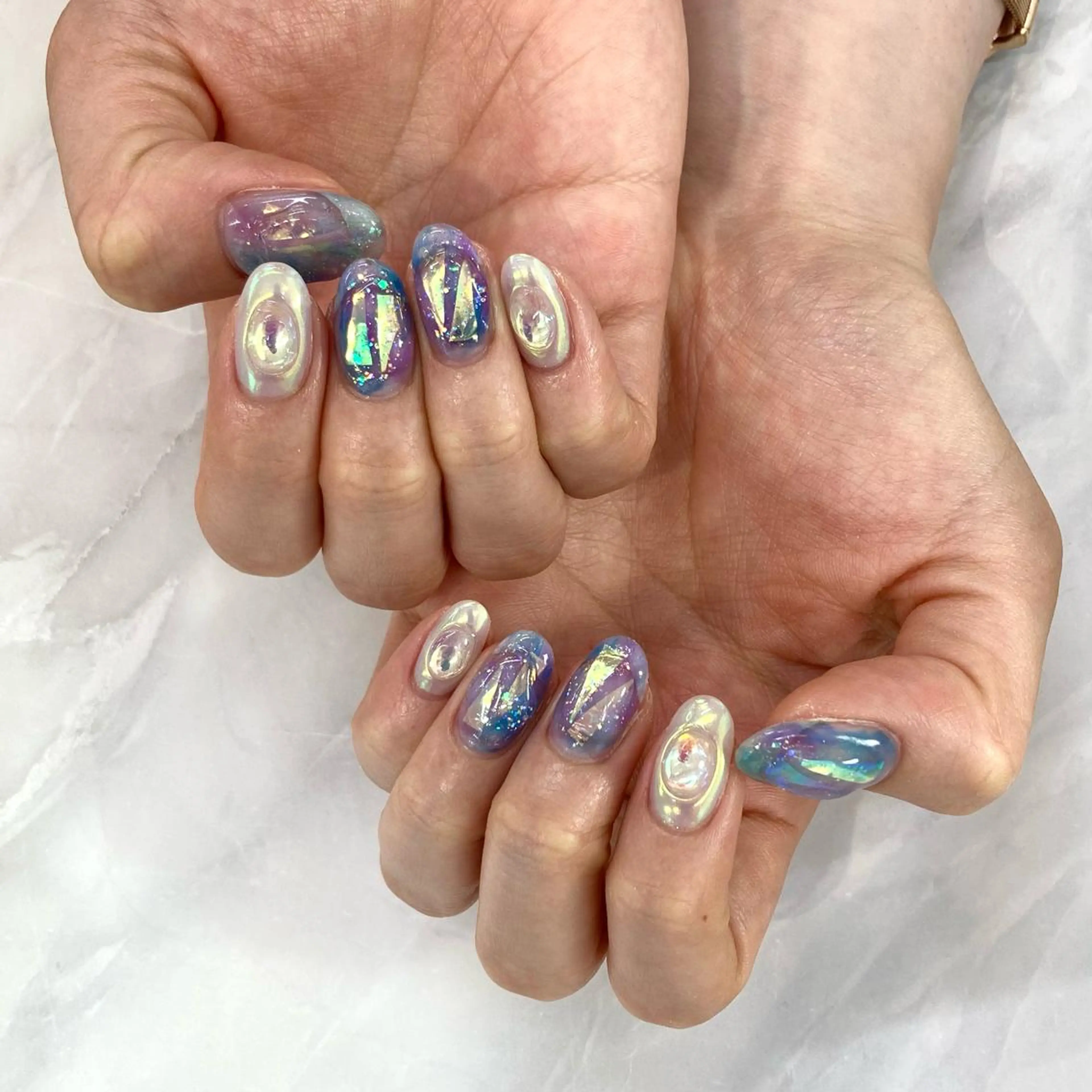 ネイル 持ち込み KODA308 Saoriのネイルデザイン