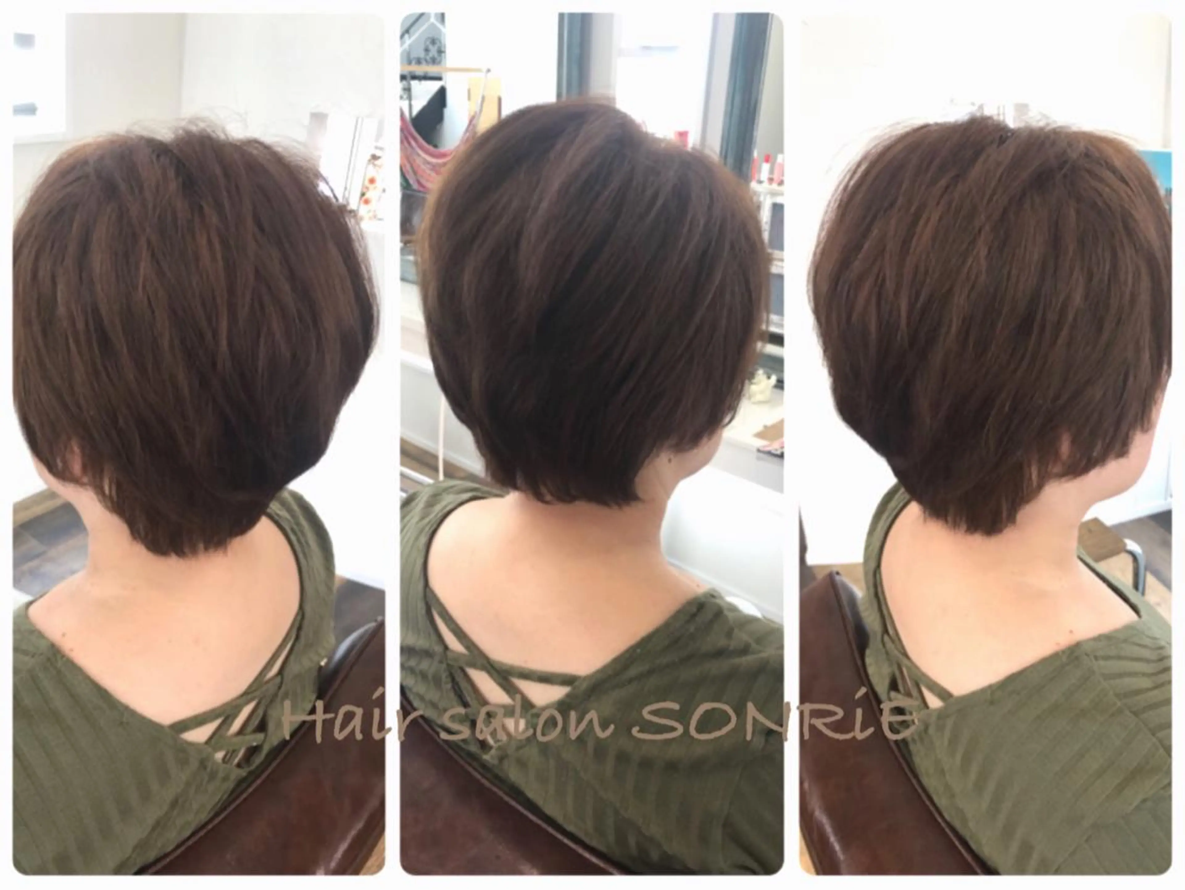 ショート カラー パーマ ヘアアレンジ メンズ 豊橋美容院 ソンリエのヘアスタイル