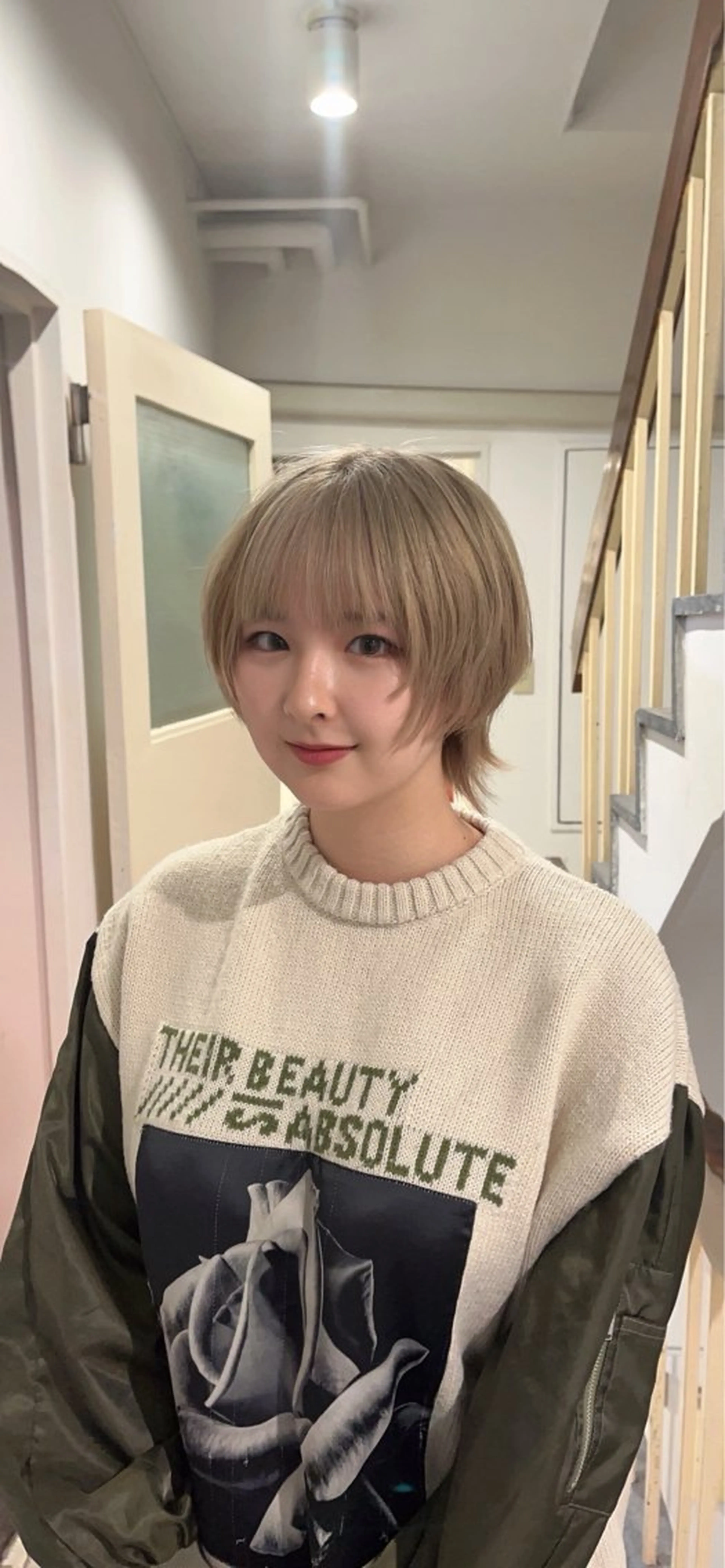 ショート ハイレイヤー レイヤーカット ショートヘア ウルフカット カット ヘアカラー ウルフ/レイヤー /パーマ/島田陽稀のヘアスタイル