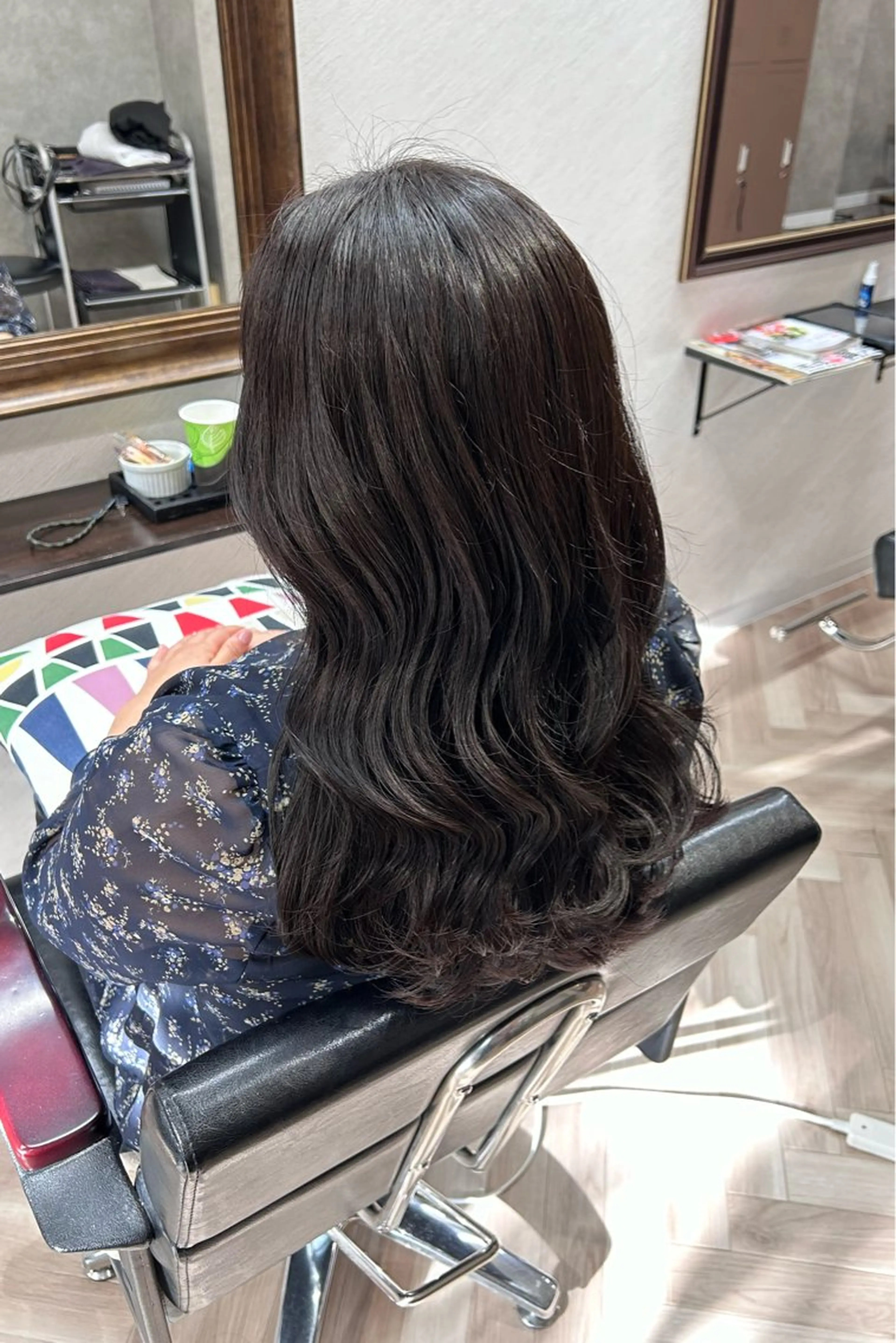 ロング カラー ヘアアレンジ アッシュ アッシュブラウン ブラウンカラー 透明感カラー 原田 歩実のヘアスタイル