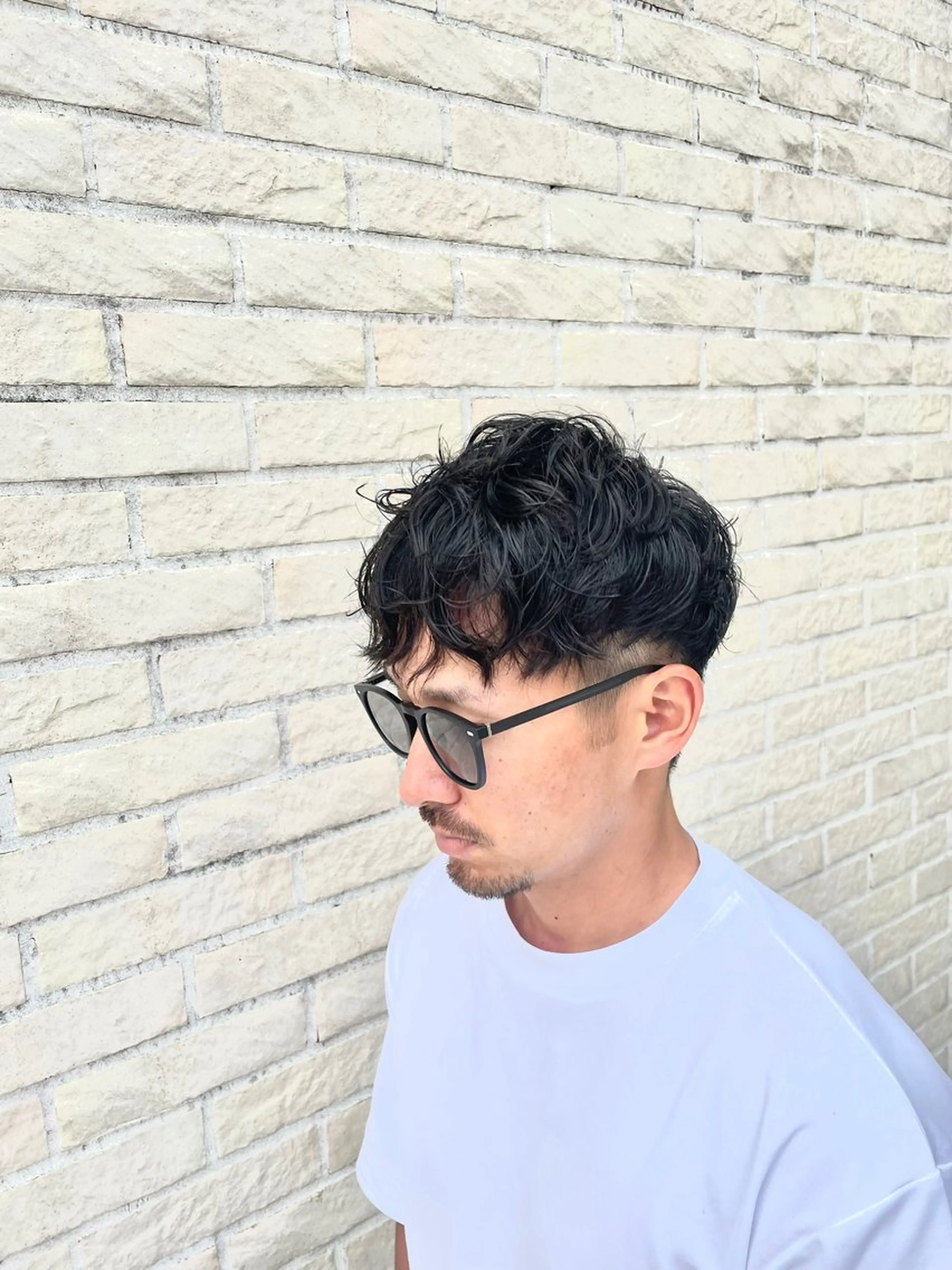 パーマ メンズ カット パーマ 成瀬スパイラル パーマ清水大隼のヘアスタイル