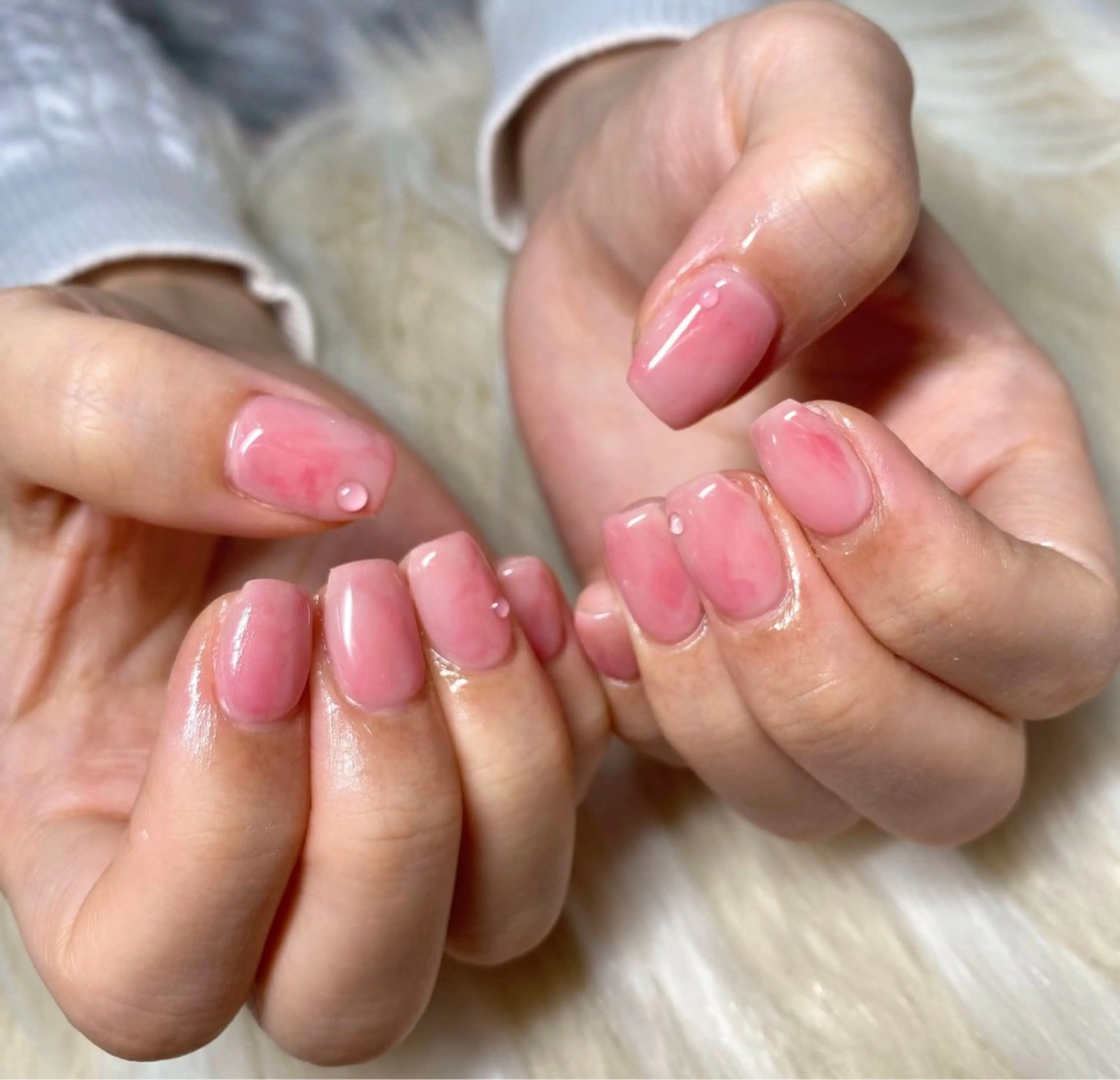 ネイル 長さ出し フラッシュネイル フラッシュマグ フレンチネイル ジェルネイル ハンドネイル Nail&eye Belire 新宿のネイルデザイン