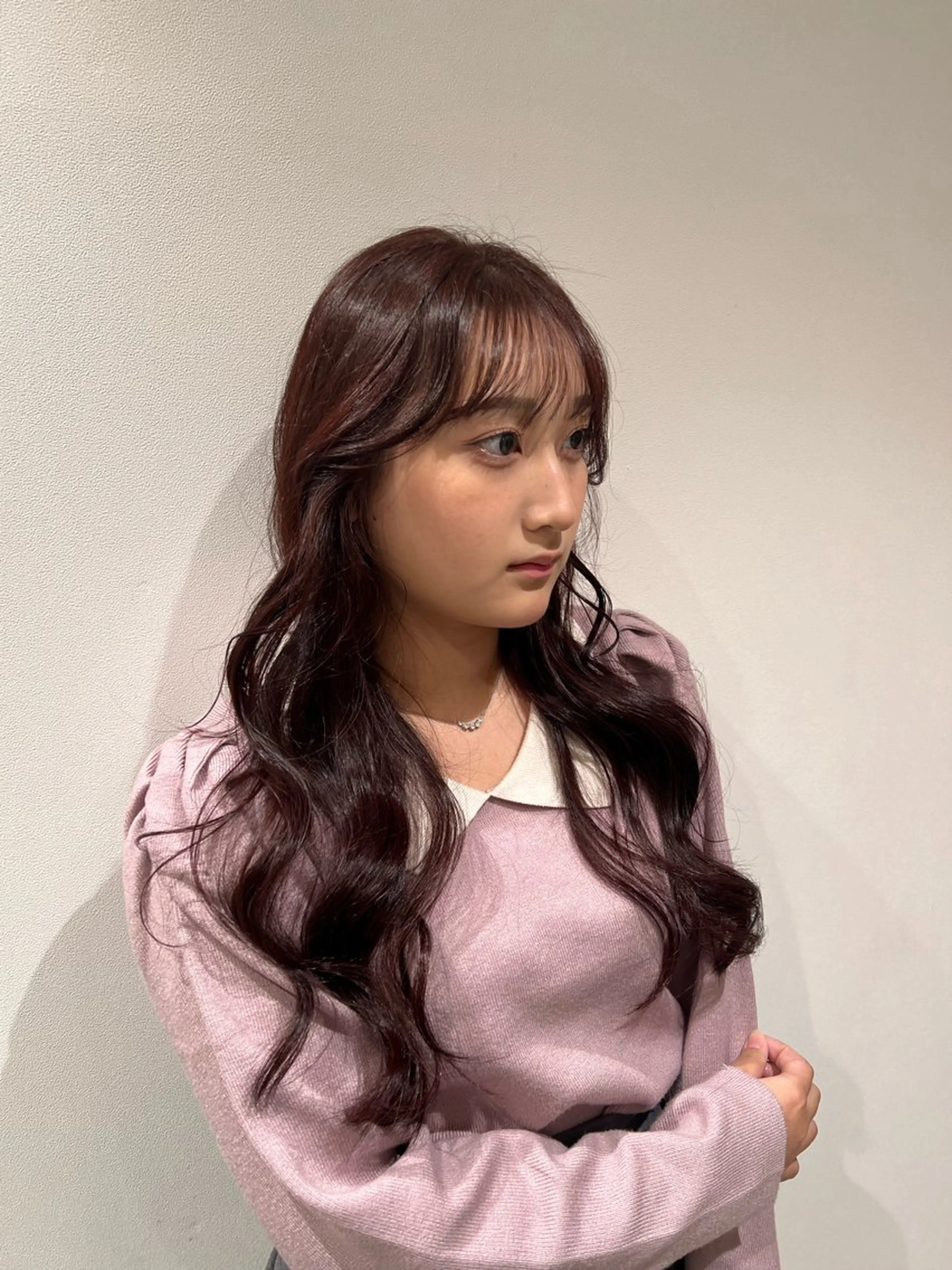 ロング カラー 🩷渋谷/韓国レイヤ ー/透明感Sayaのヘアスタイル