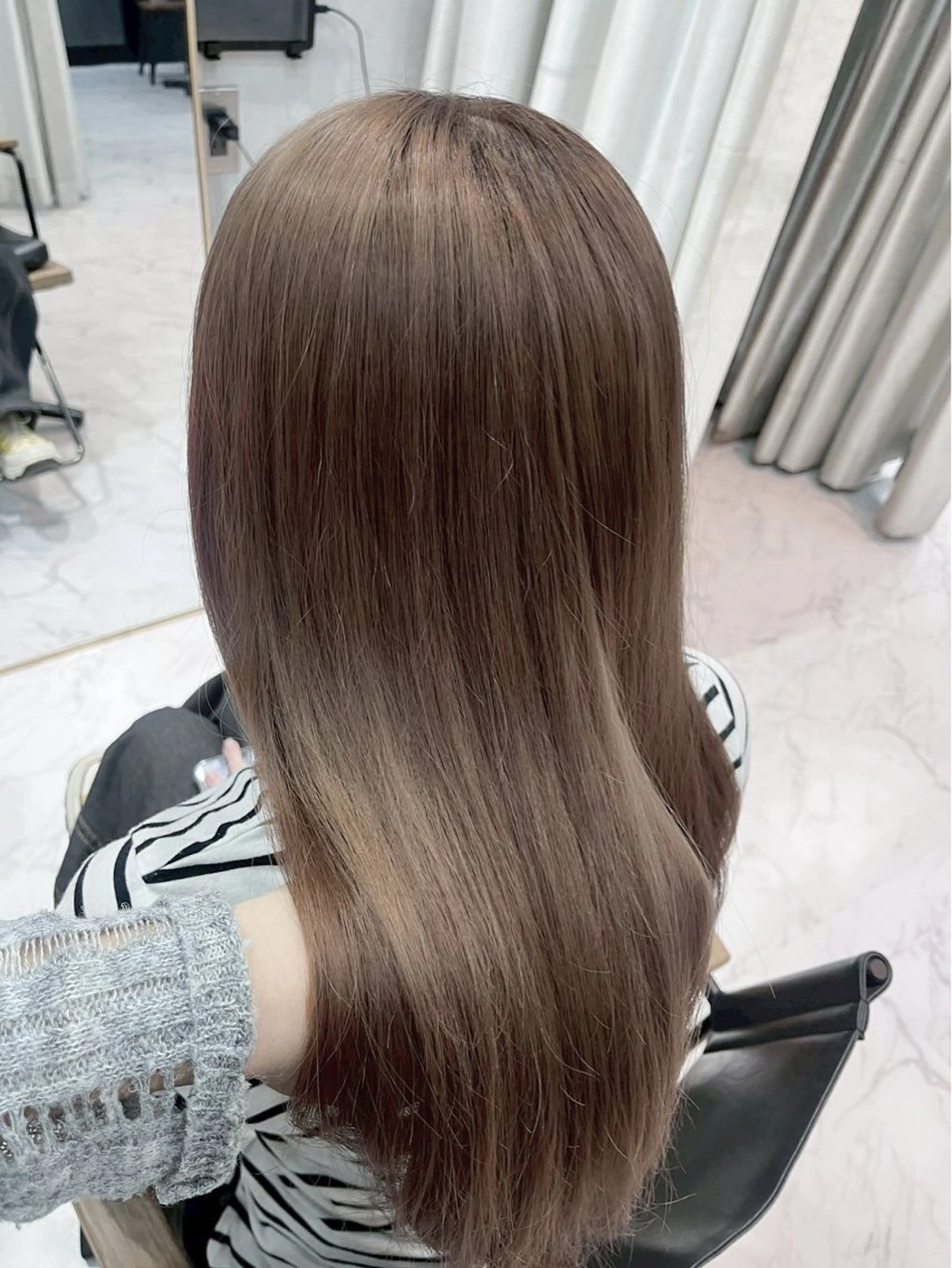 ロング カラー カット ヘアカラー トリートメント ハイトーン/韓国風/ 艶髪/吉祥寺のヘアスタイル