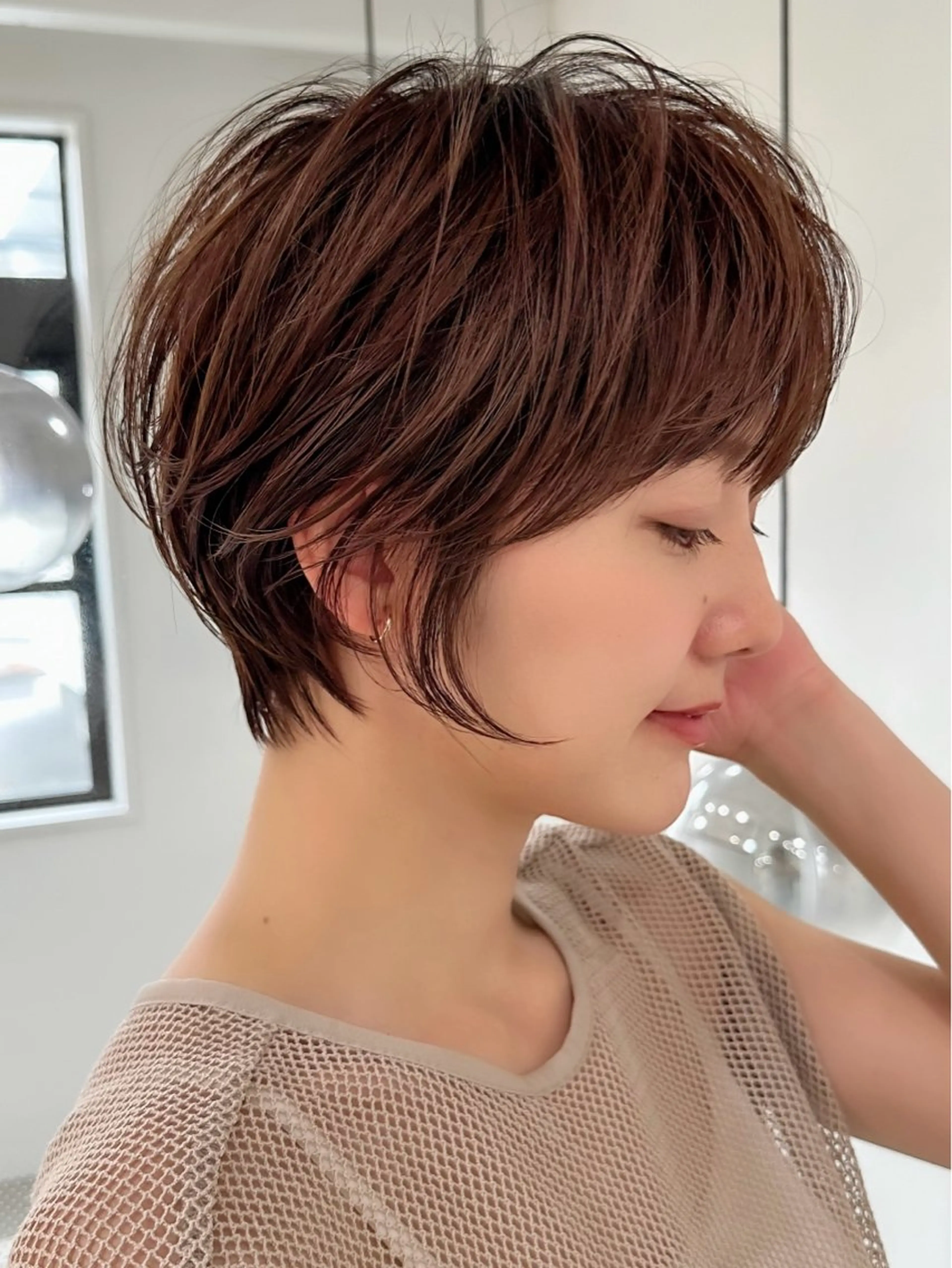 ショート カット ヘアカラー トリートメント ヘッドスパ taiga レイヤー /髪質改善/矯正🌈のヘアスタイル