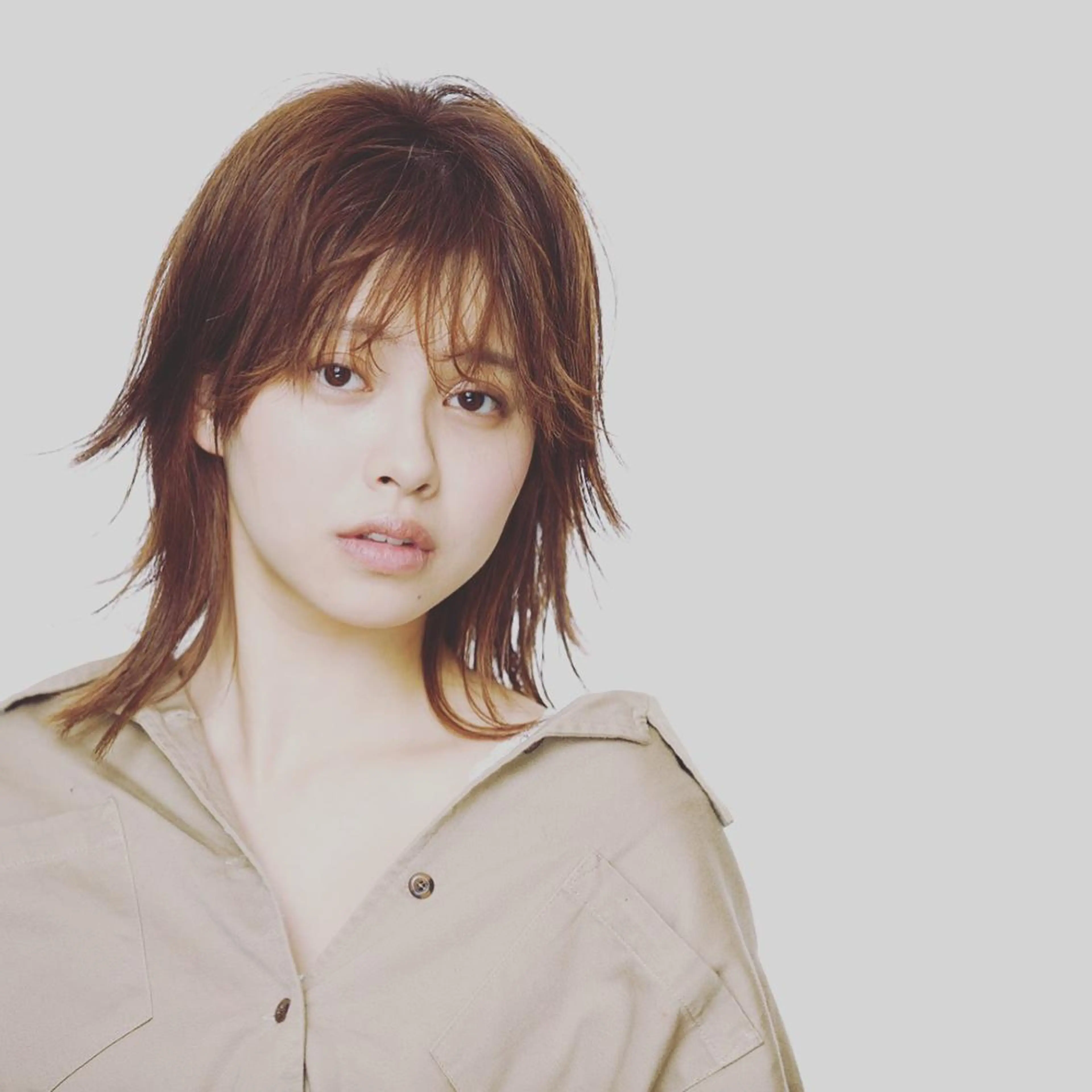 ミディアム 髪質改善ストレート、 カラー清野雄大のヘアスタイル