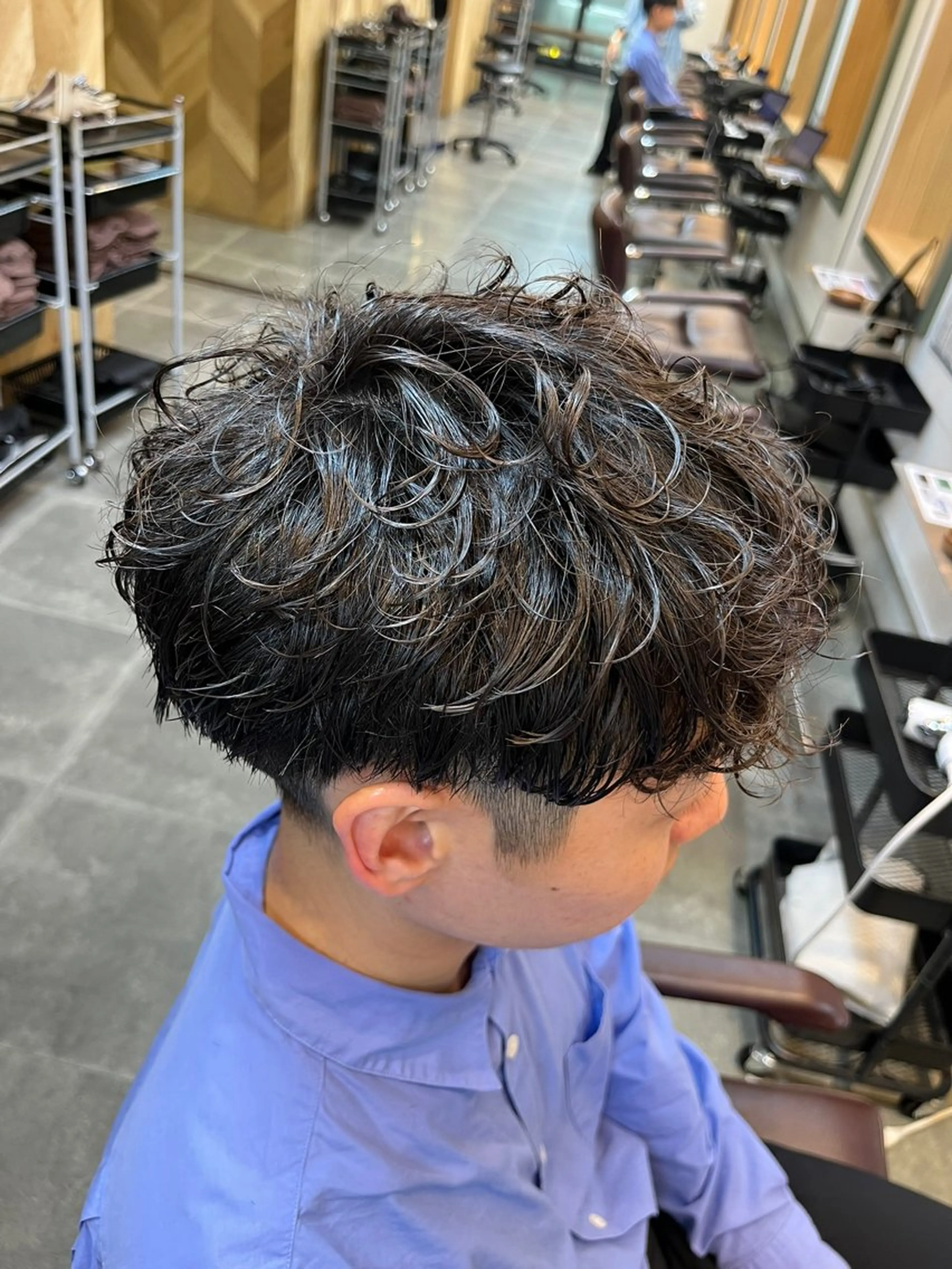 パーマ メンズ 【ボブ】縮毛矯正/ 船橋駅5分/鈴木杏美のヘアスタイル