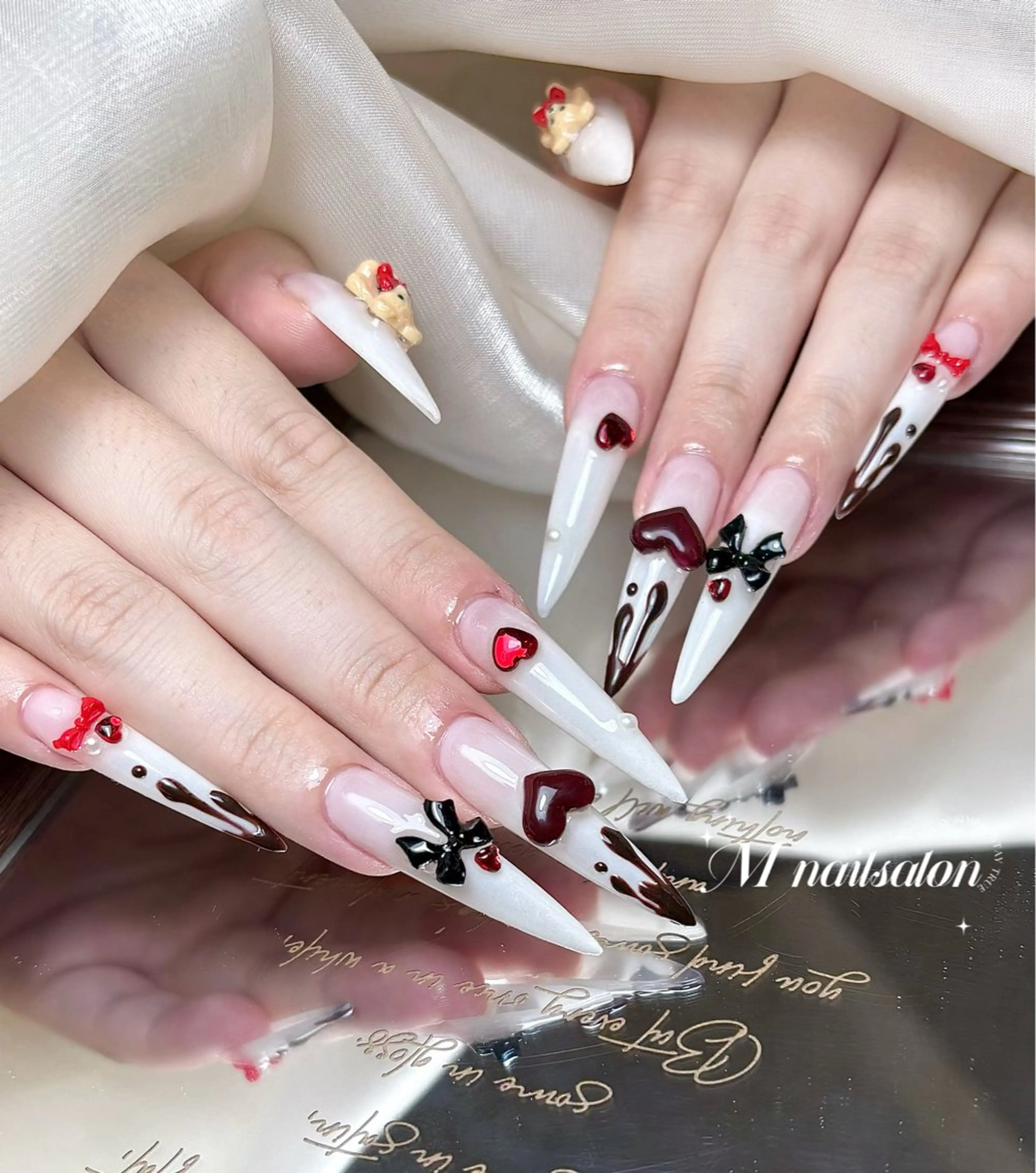 ネイル M🌷nail 長さだし専門店のネイルデザイン